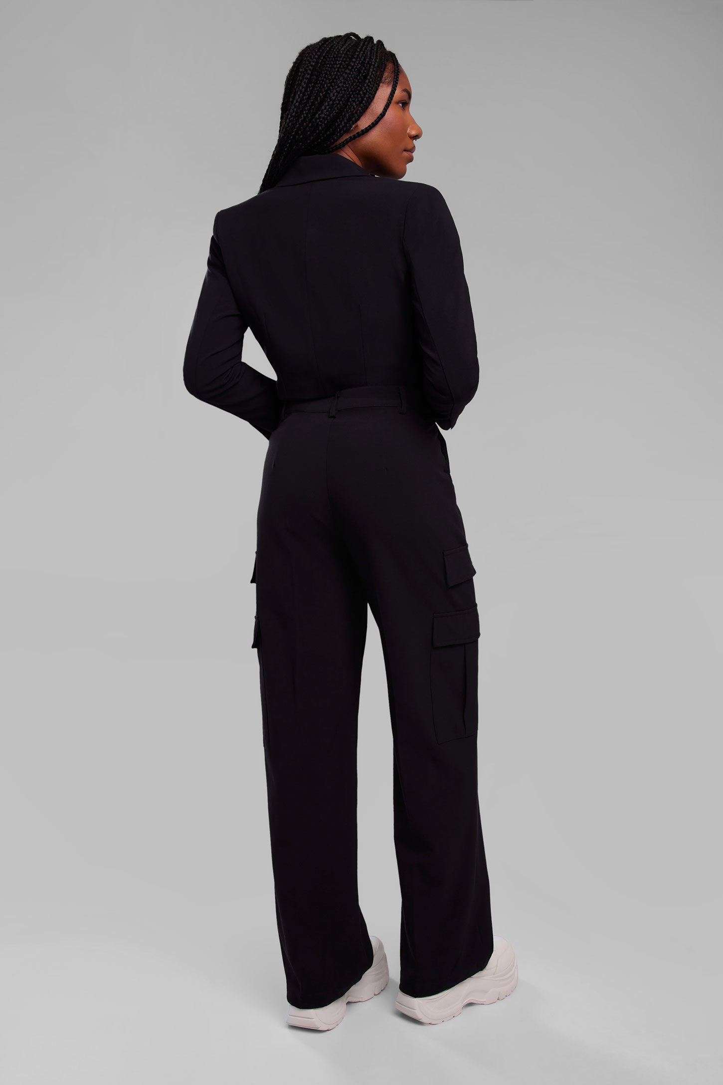 Pantalon jogger cargo - Femme && NOIR