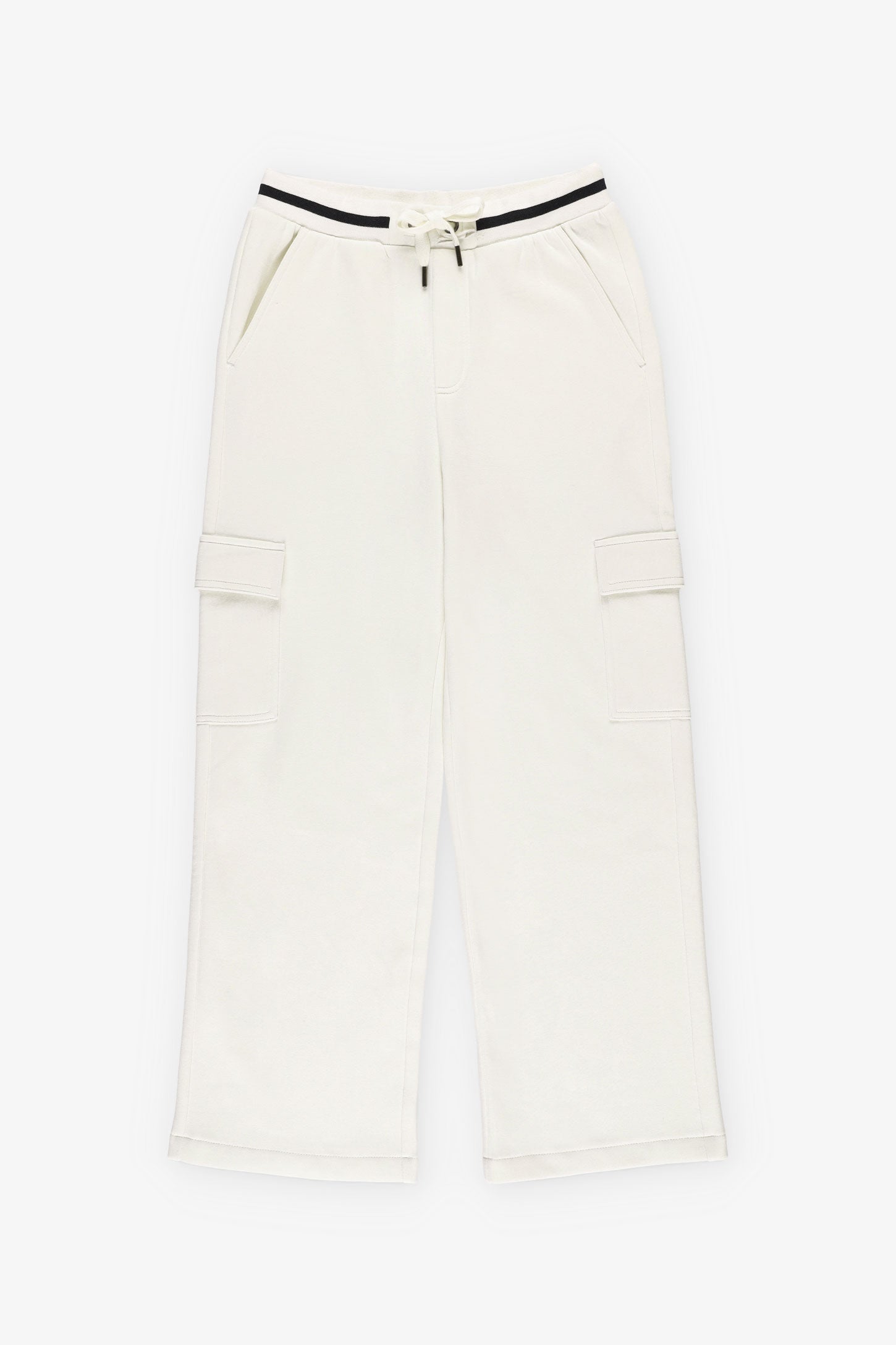 Pantalon cargo ouaté, Chalet - Ado fille && BLANC CASSÉ