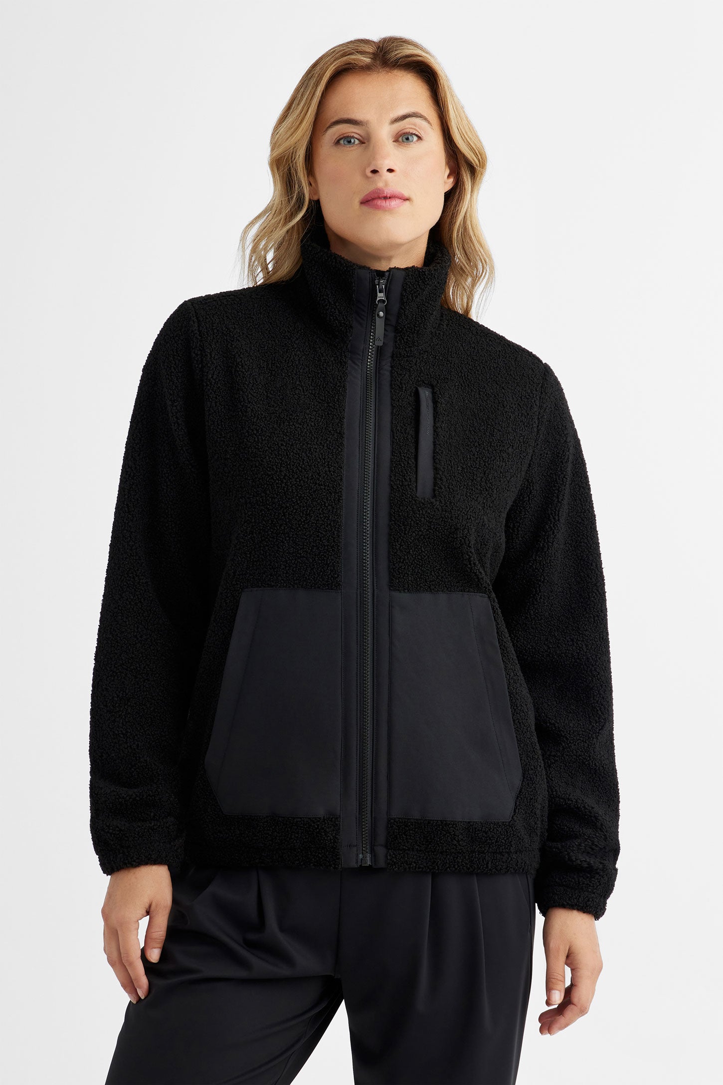 Sherpa high collar jacket Women Aubainerie