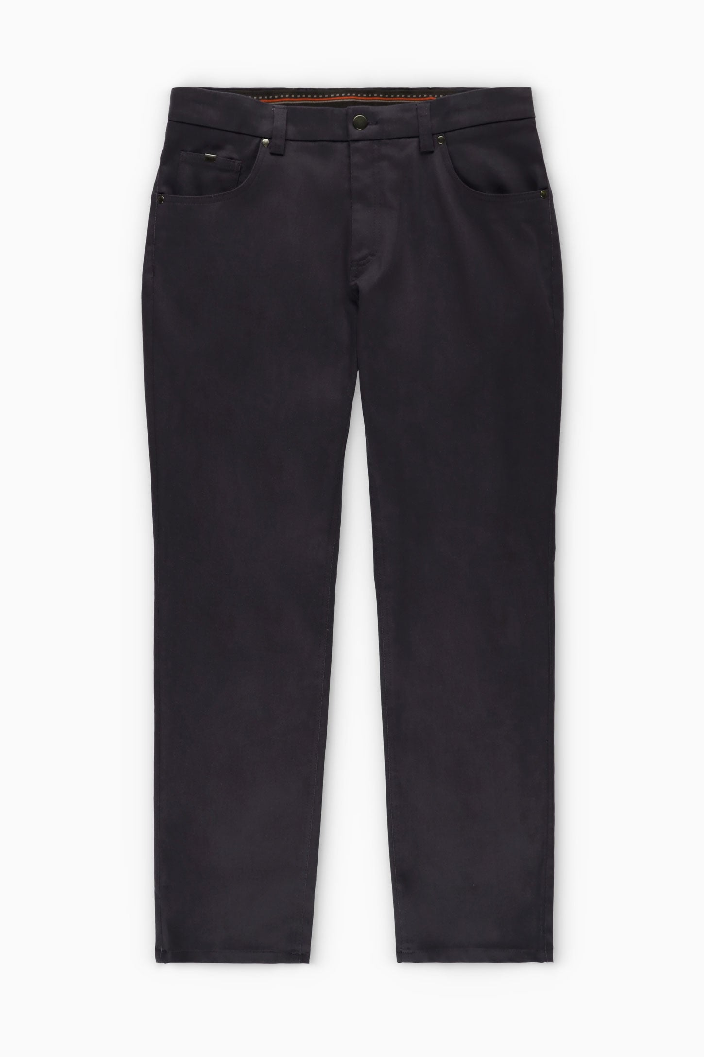 Pantalon 5 poches en twill - Homme && BLEU MARINE