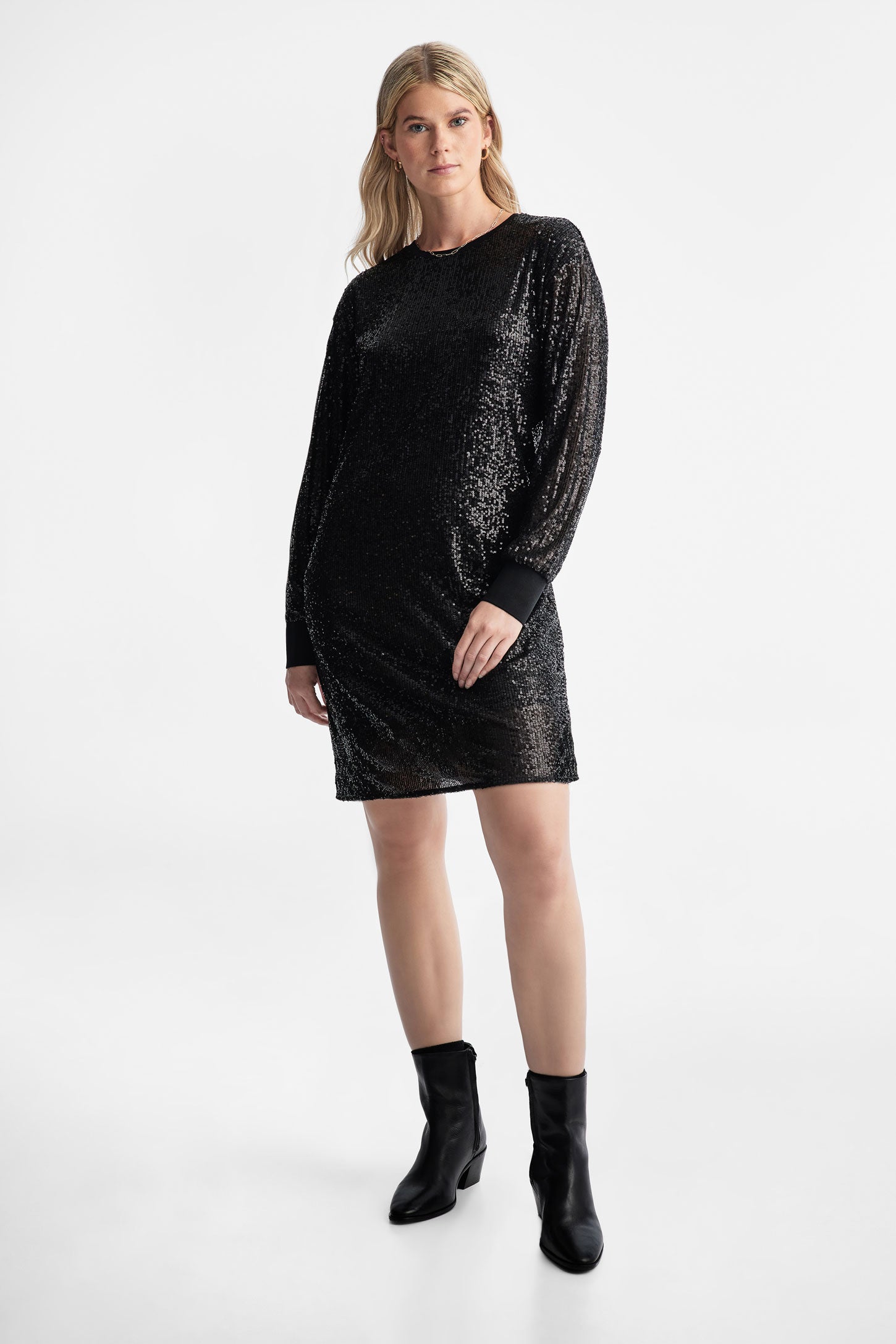 Sequin dress full on sale sleeve