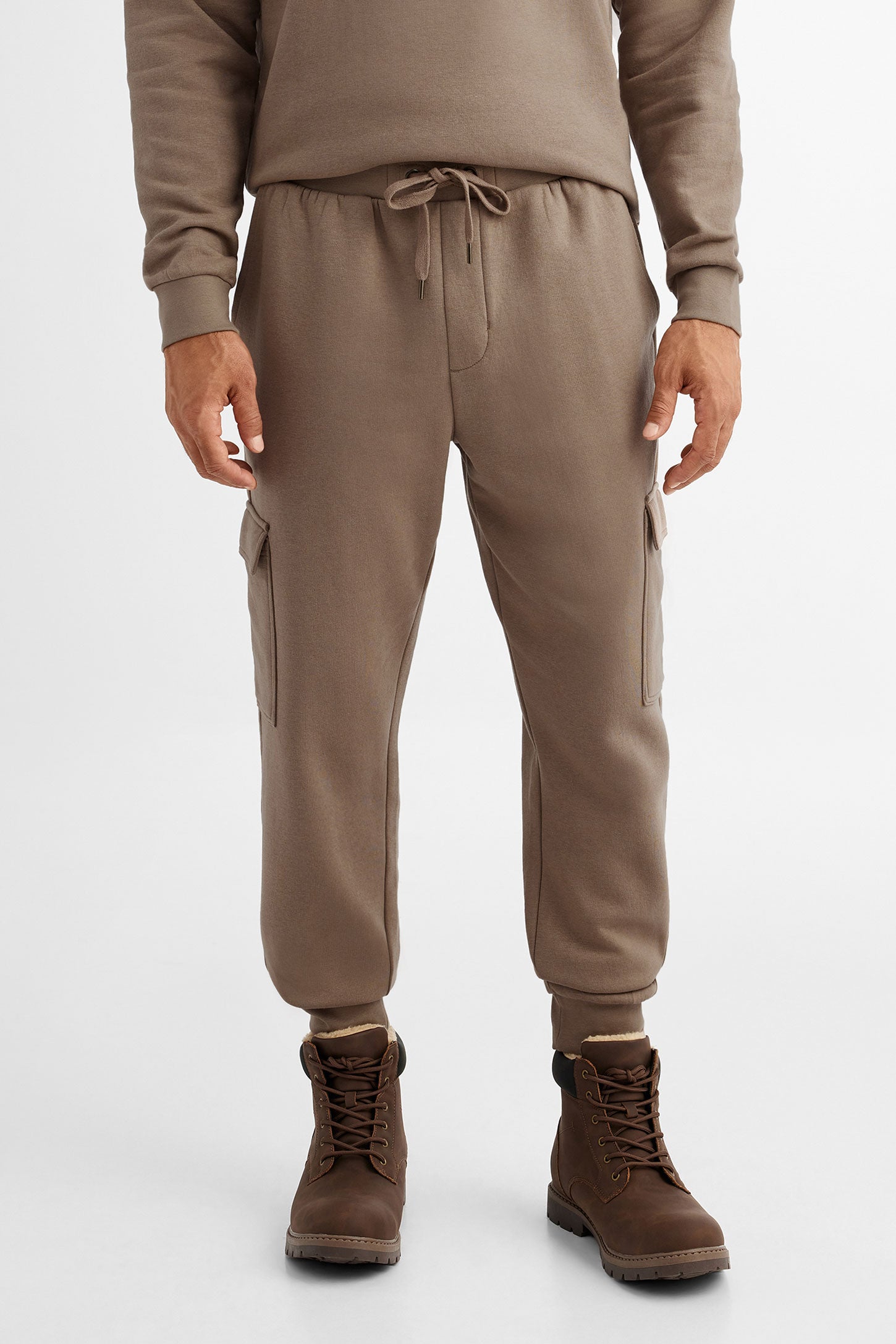 Pantalon jogger cargo, Chalet - Homme && BRUN