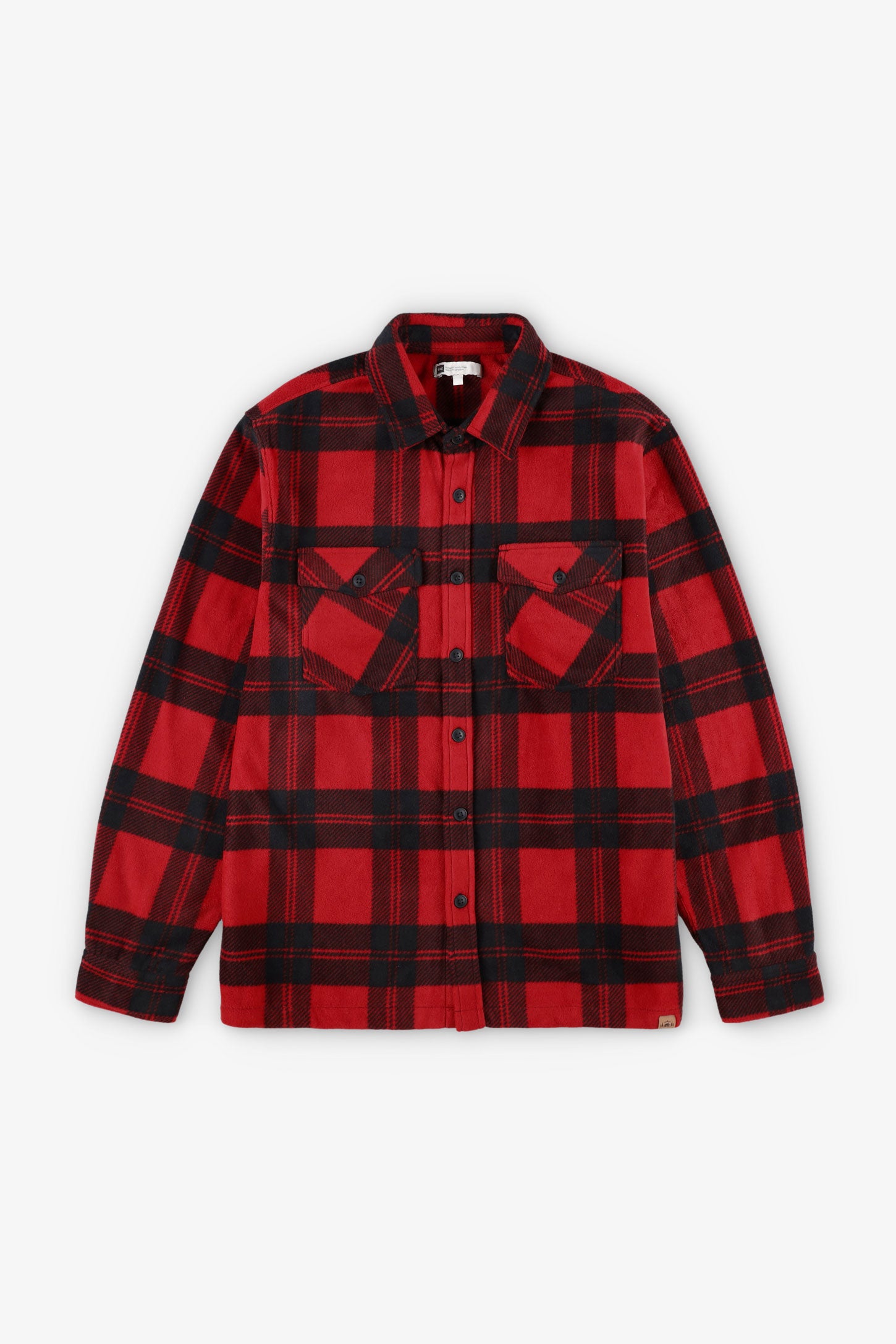 Chemise à carreaux en polar, Chalet - Homme && ROUGE/MULTI