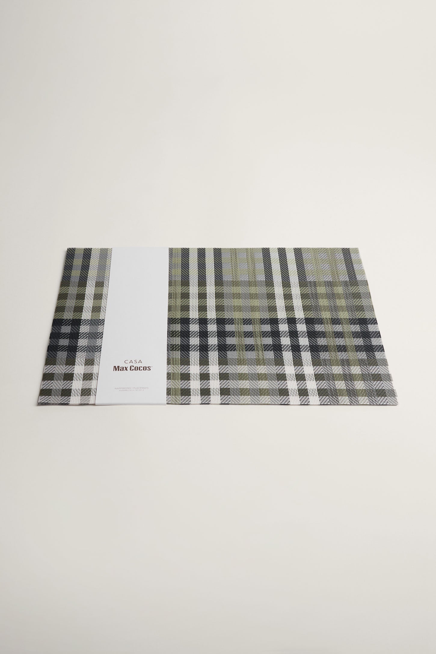 Paquet de 4 napperons en PVC - Maison && VERT/MULTI