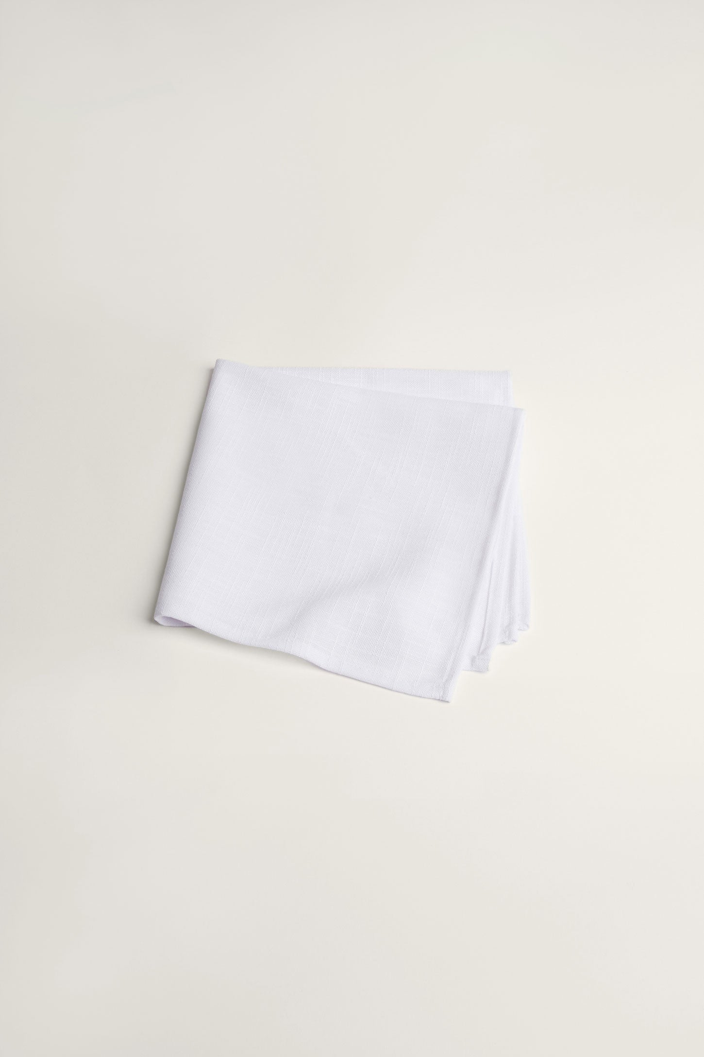 Paquet de 4 serviettes de table texture lin, 2/20$ - Maison && BLANC