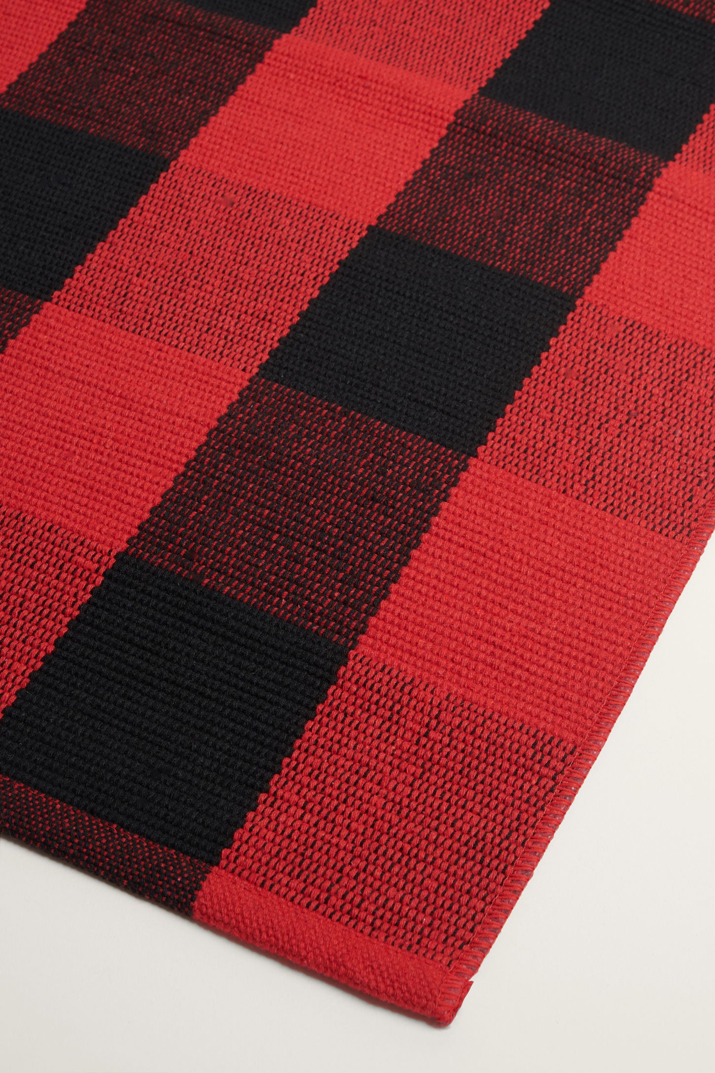 Tapis à carreaux, 18x48'' - Maison && ROUGE/NOIR