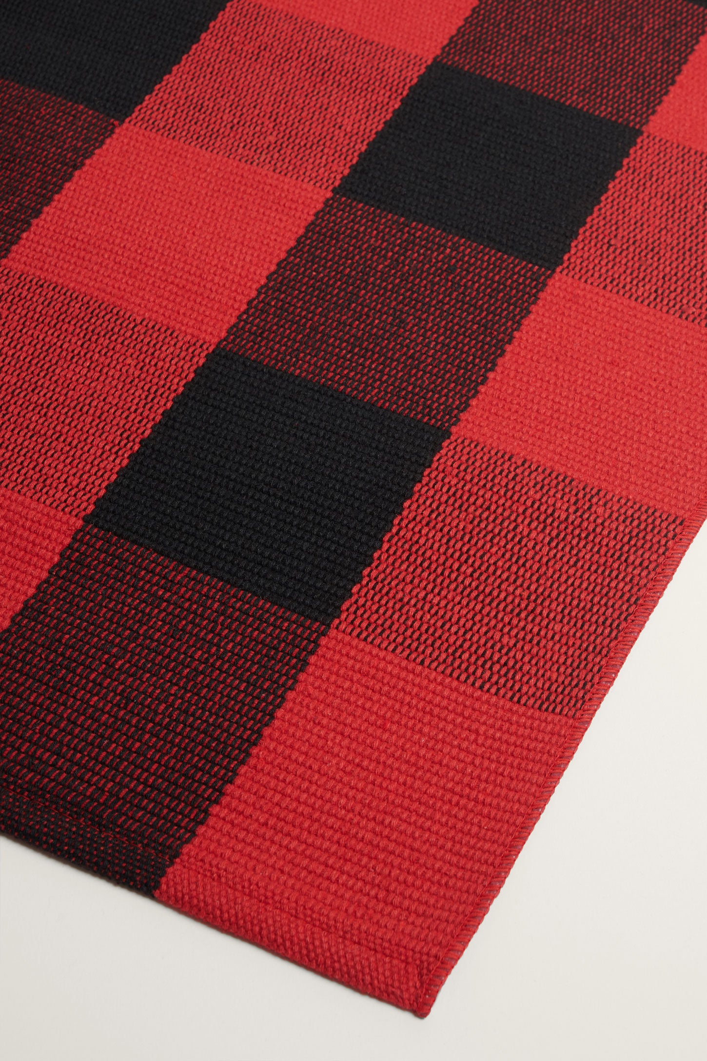 Tapis à carreaux, 24x36'' - Maison && ROUGE/NOIR