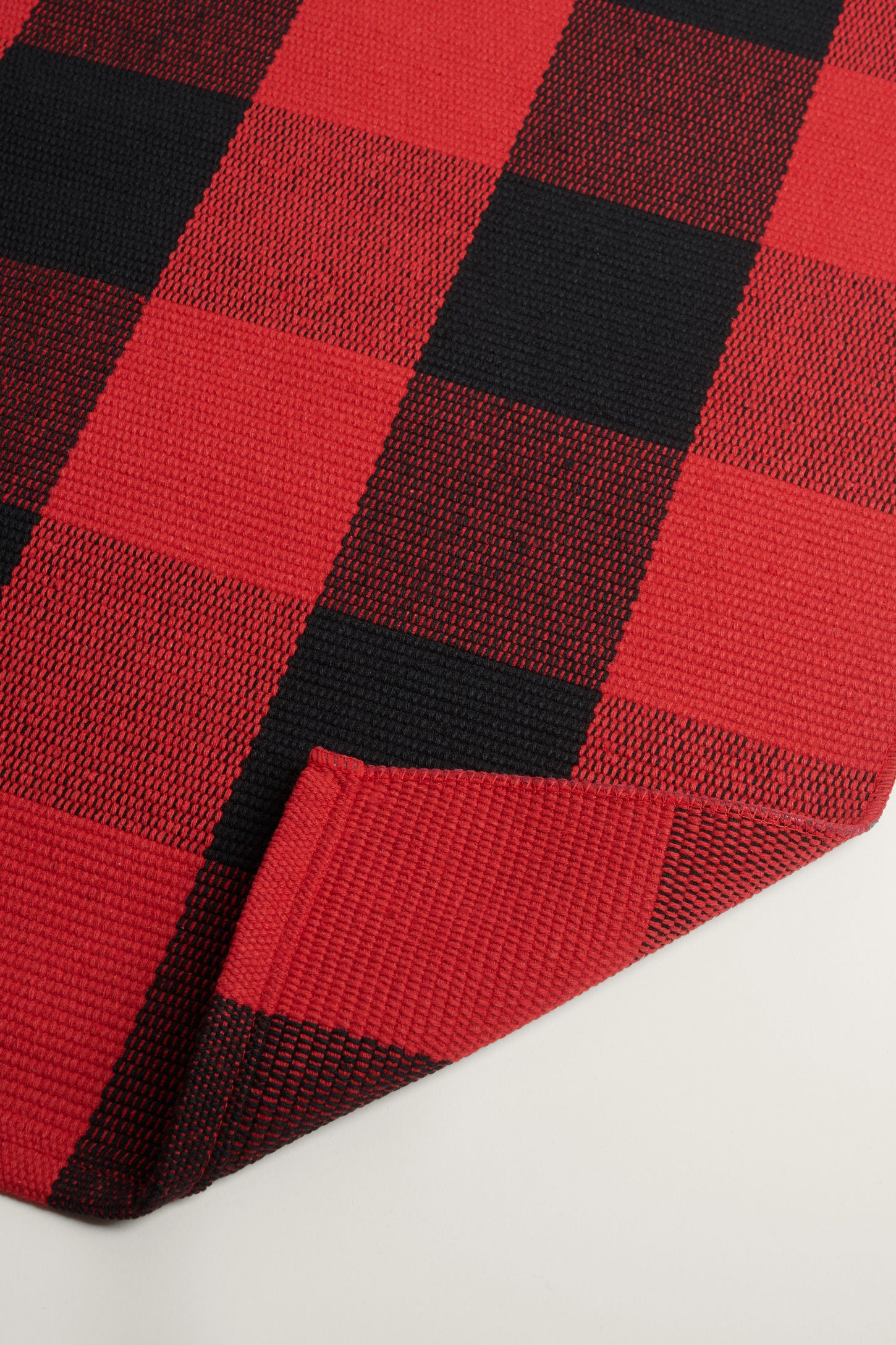 Tapis à carreaux, 24x36'' - Maison && ROUGE/NOIR