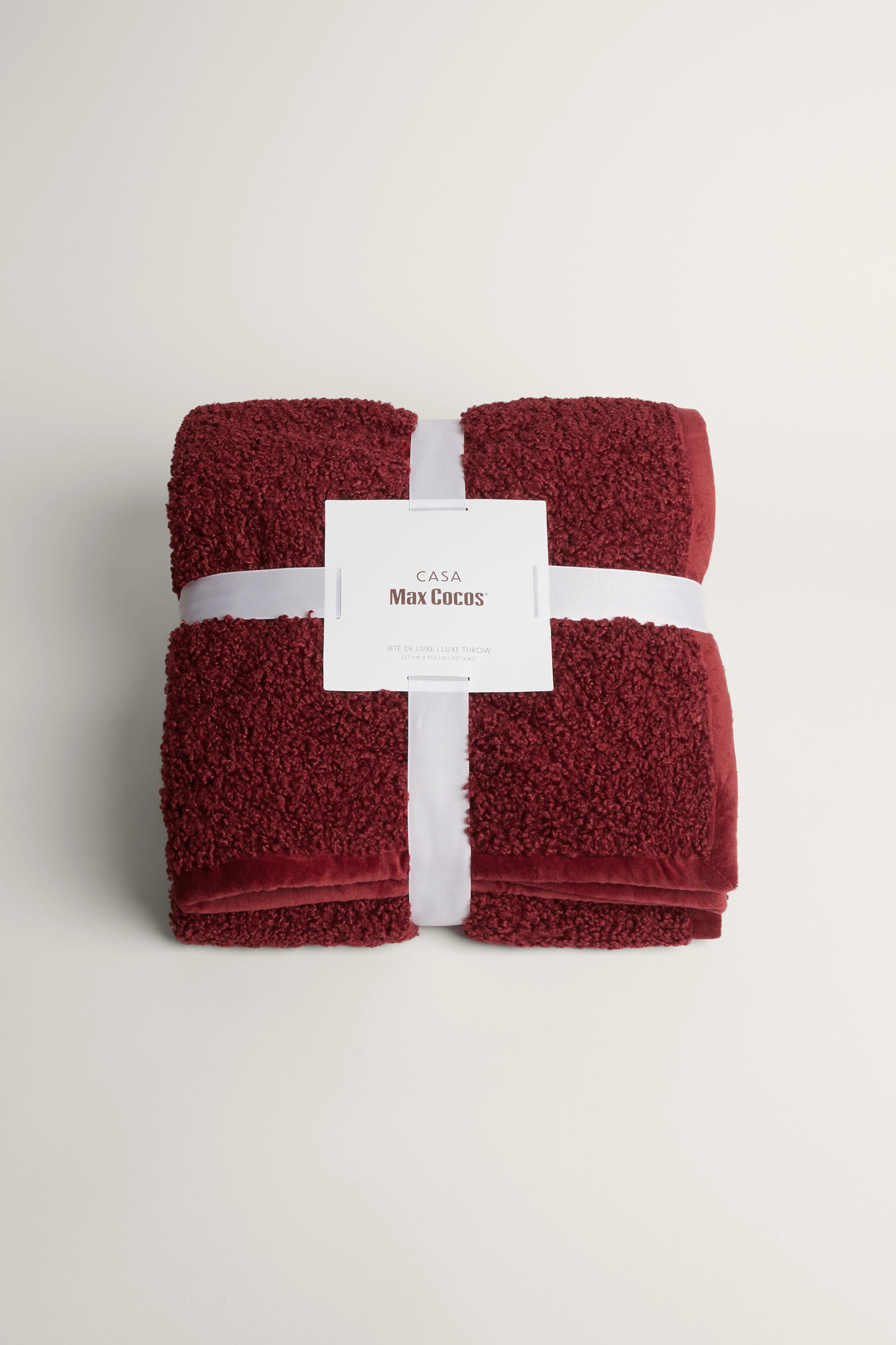 Jeté en tricot bouclé, 50 x 60'' - Maison && ROUGE