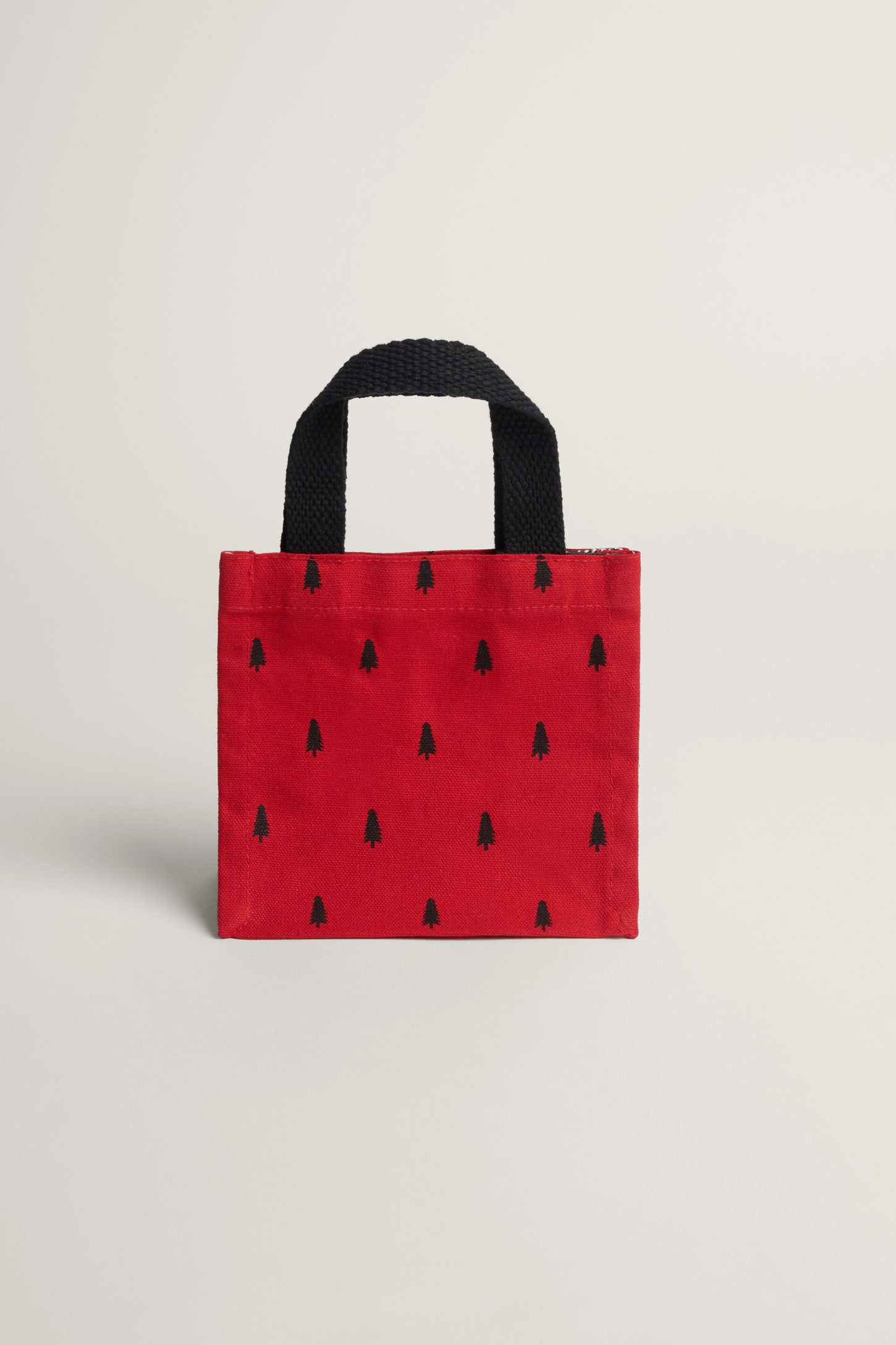 Sac cadeau réutilisable en coton - Maison && ROUGE/NOIR