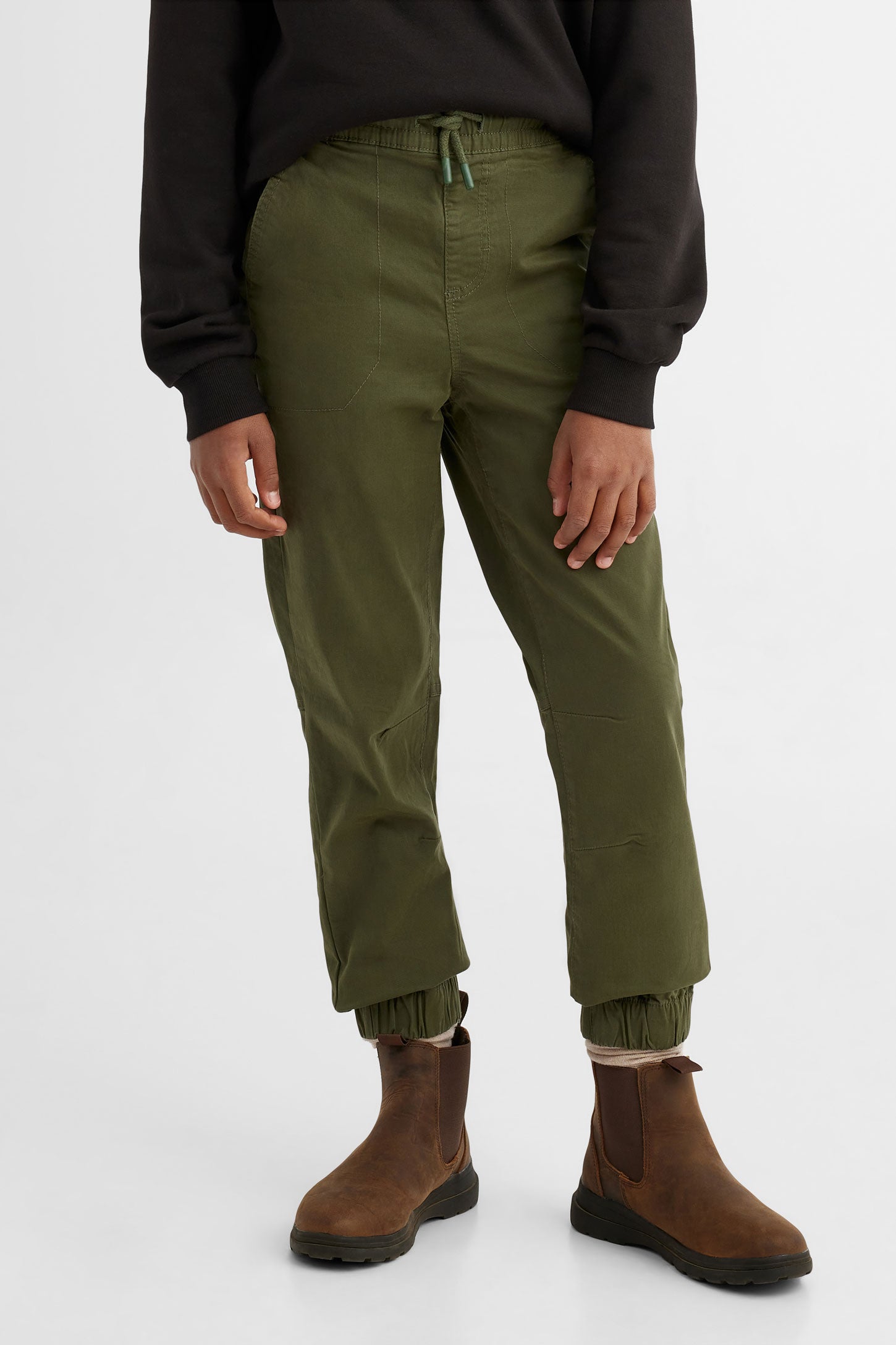 Duos futés, Pantalon jogger en twill, 2/50$ - Ado garçon && VERT FONCE