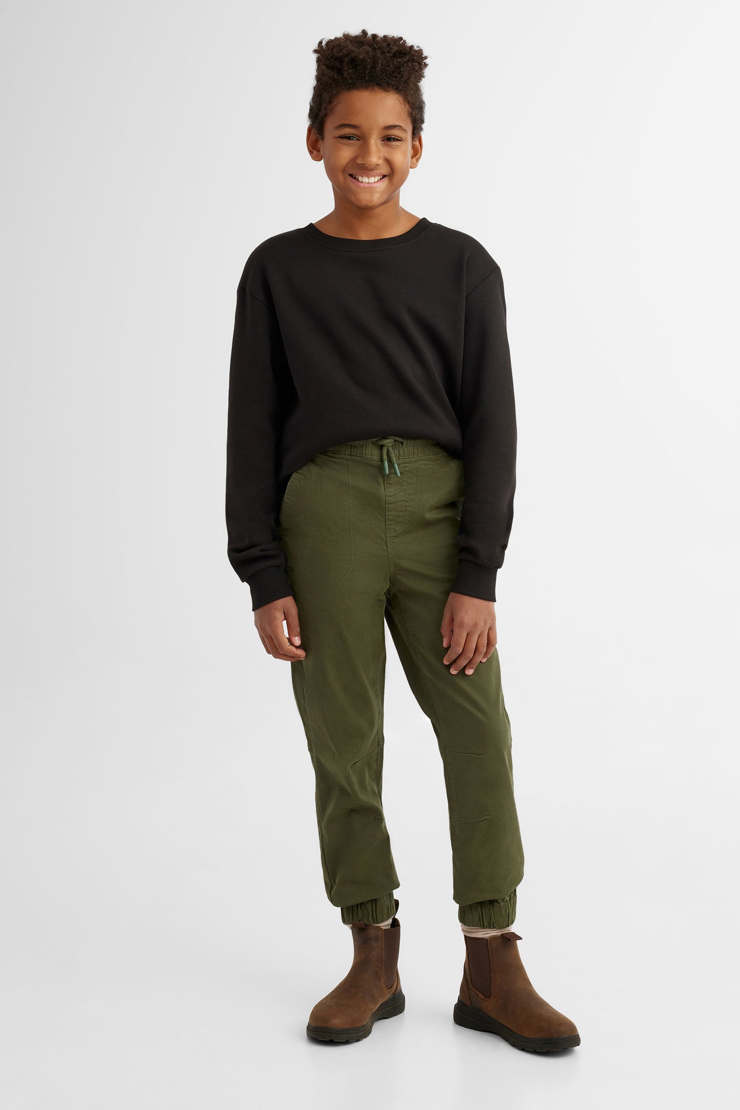 Duos futés, Pantalon jogger en twill, 2/50$ - Ado garçon && VERT FONCE