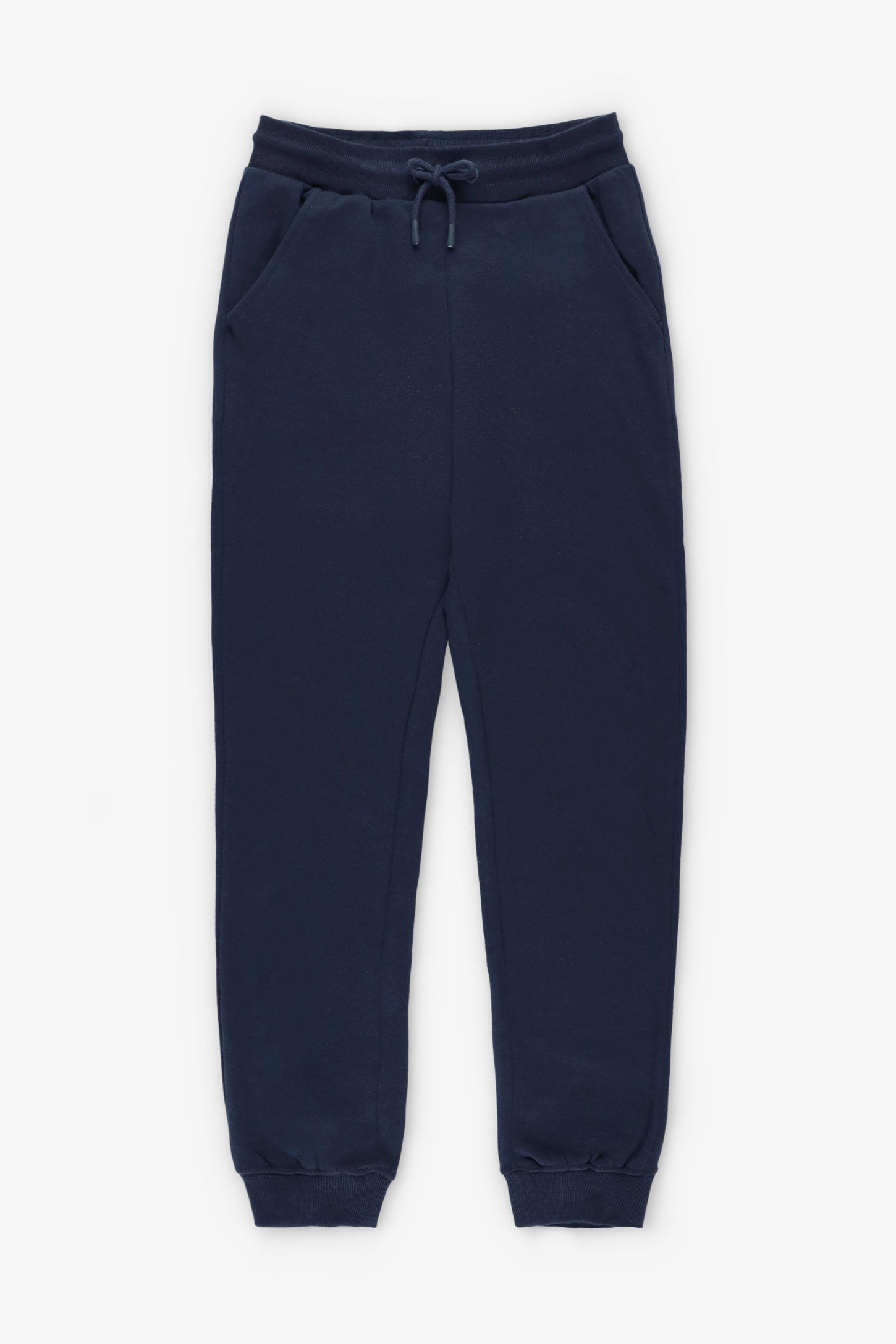 Pantalon jogger coton ouaté - Ado garçon && MARIN