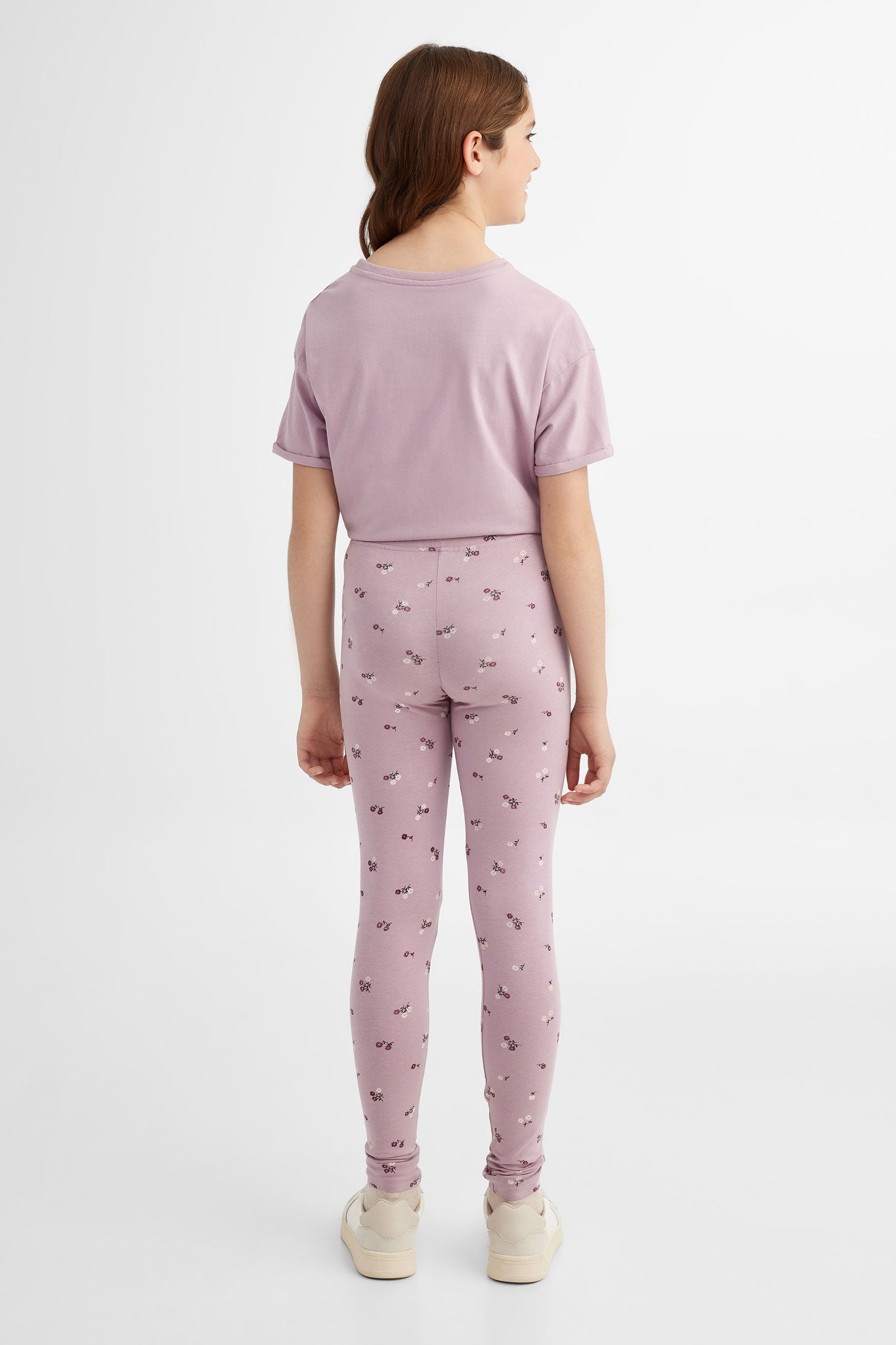 Duos futés, Legging imprimé en coton, 2/25$ - Ado fille && LILAS MULTI