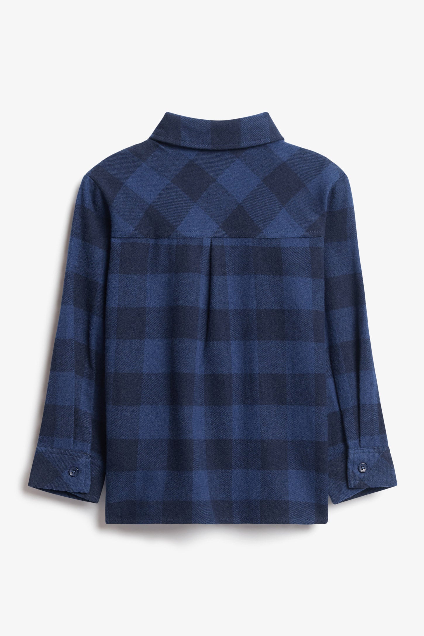 Chemise à carreaux en flanelle brossée - Enfant garçon && COMBO BLEU