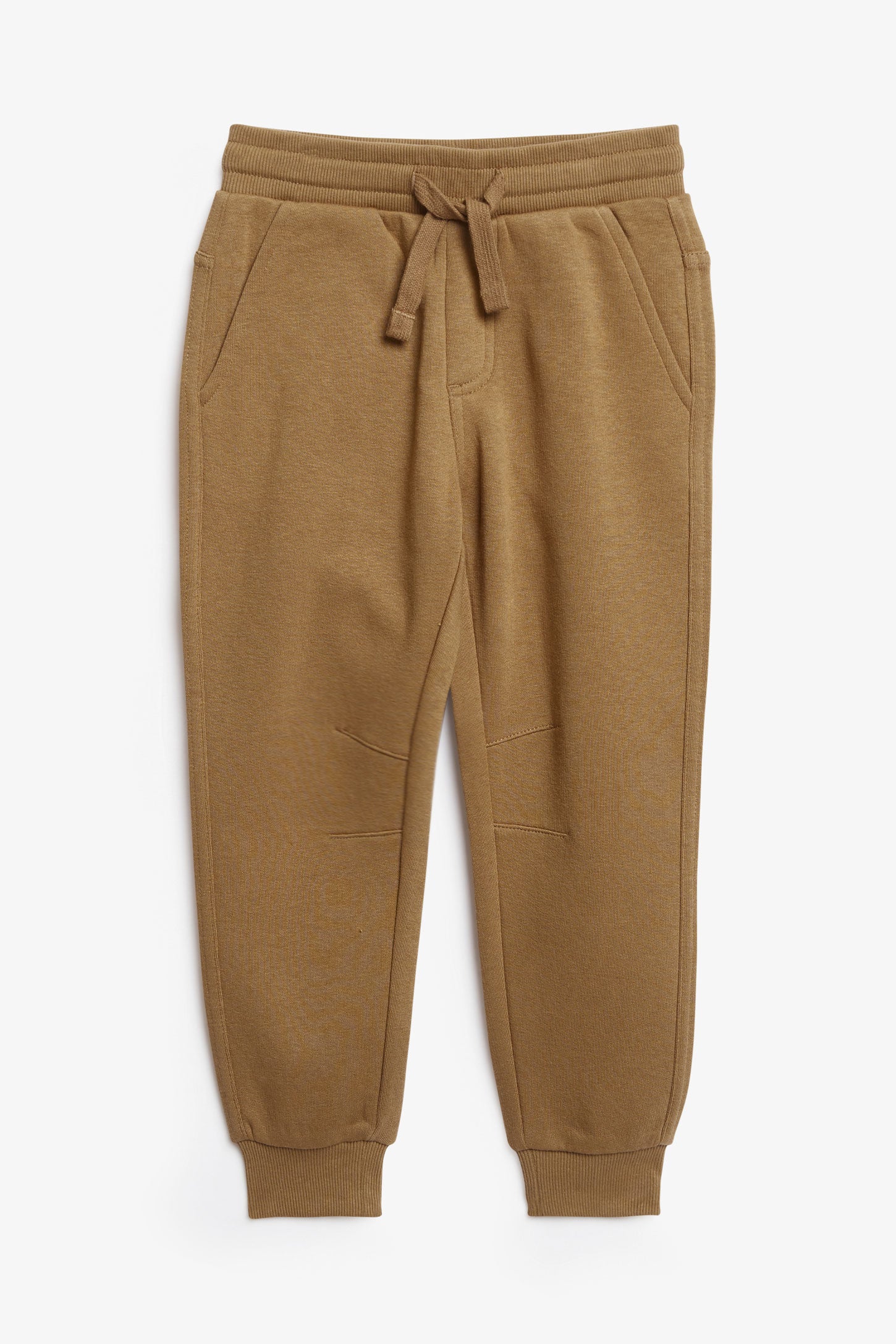 Pantalon jogger en coton ouaté - Enfant garçon && COGNAC