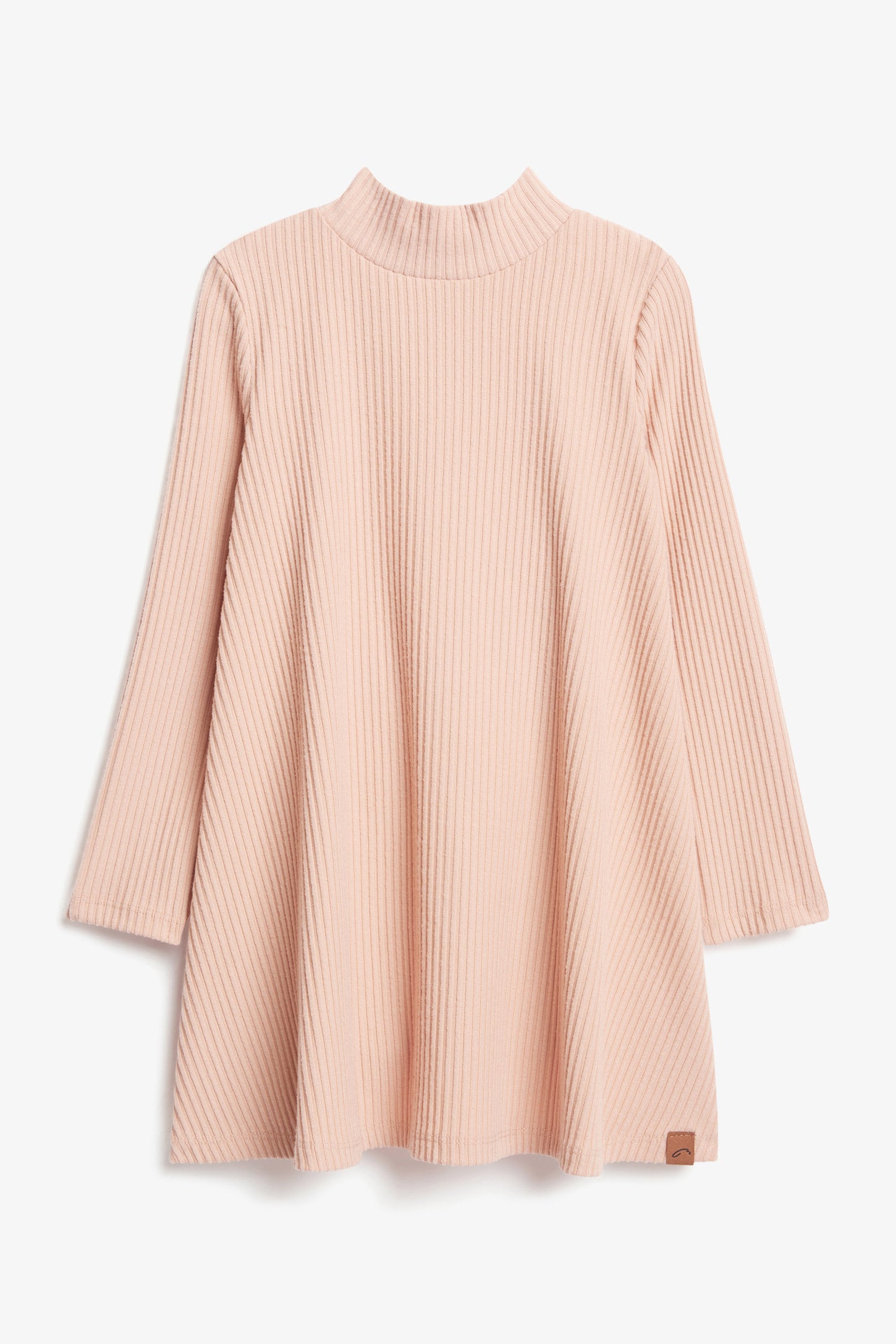 Ribbed and brushed mock neck dress Girls Aubainerie