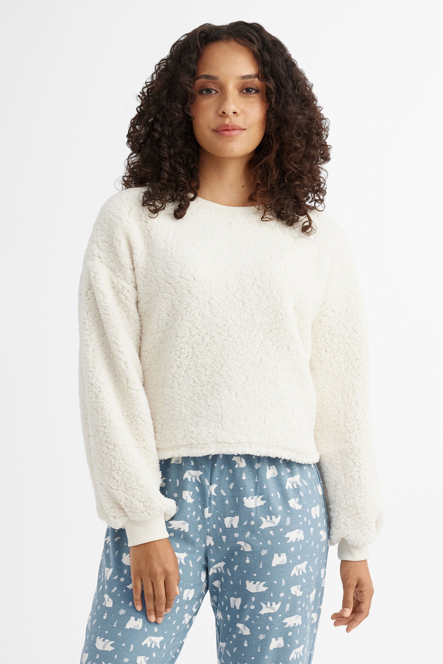 Pyjama sherpa femme new arrivals