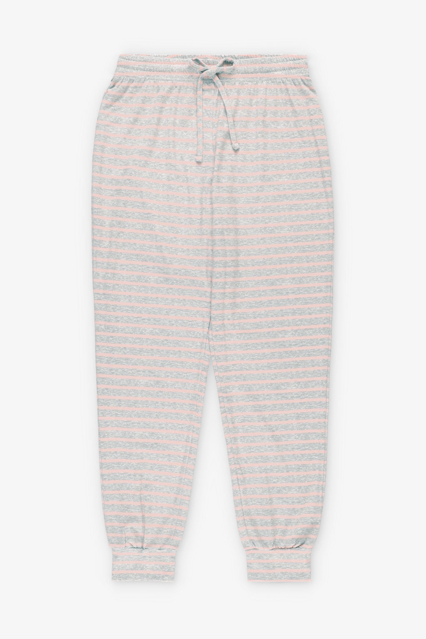 Pantalon pyjama imprimé en coton - Femme && RAYURE