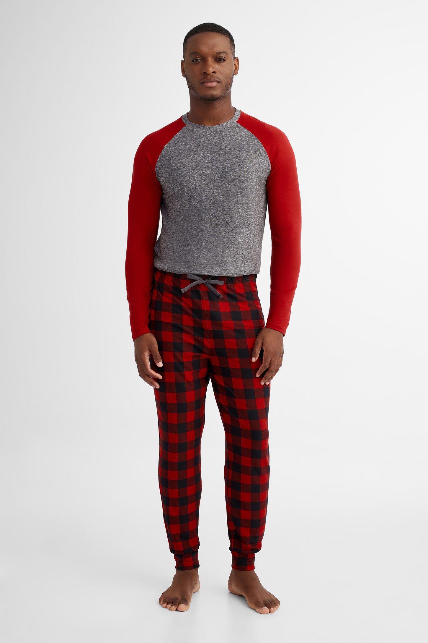 Duos futés, Pantalon pyjama en Moss, 2/50$ - Homme && ROUGE/MULTI