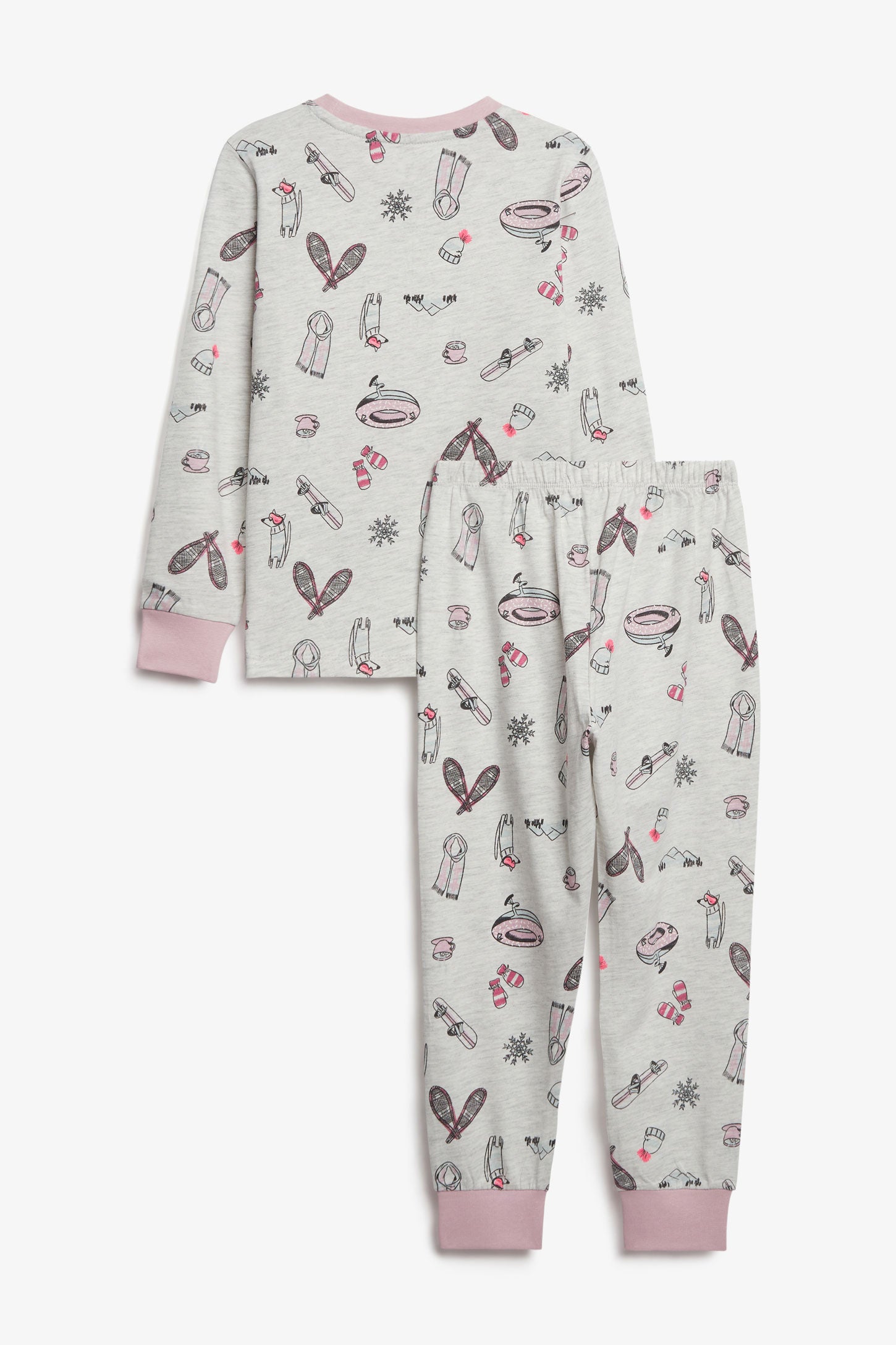 Duos futés, Pyjama 2-pièces imprimé, 2/35$ - Enfant fille && BEIGE/MULTI