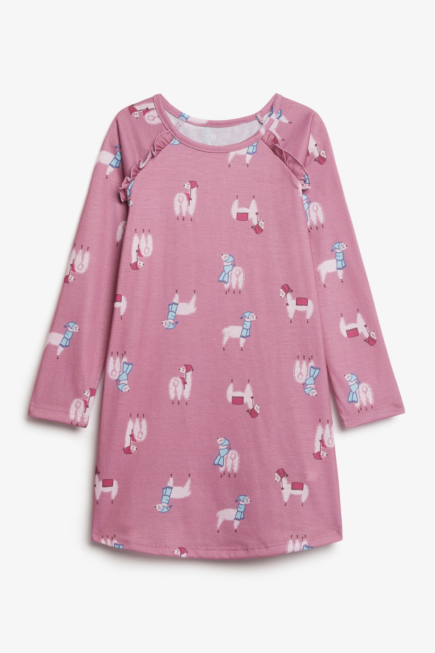 Duos futés, Robe de nuit imprimée, 2/35$ - Enfant fille && MAUVE/MULTI