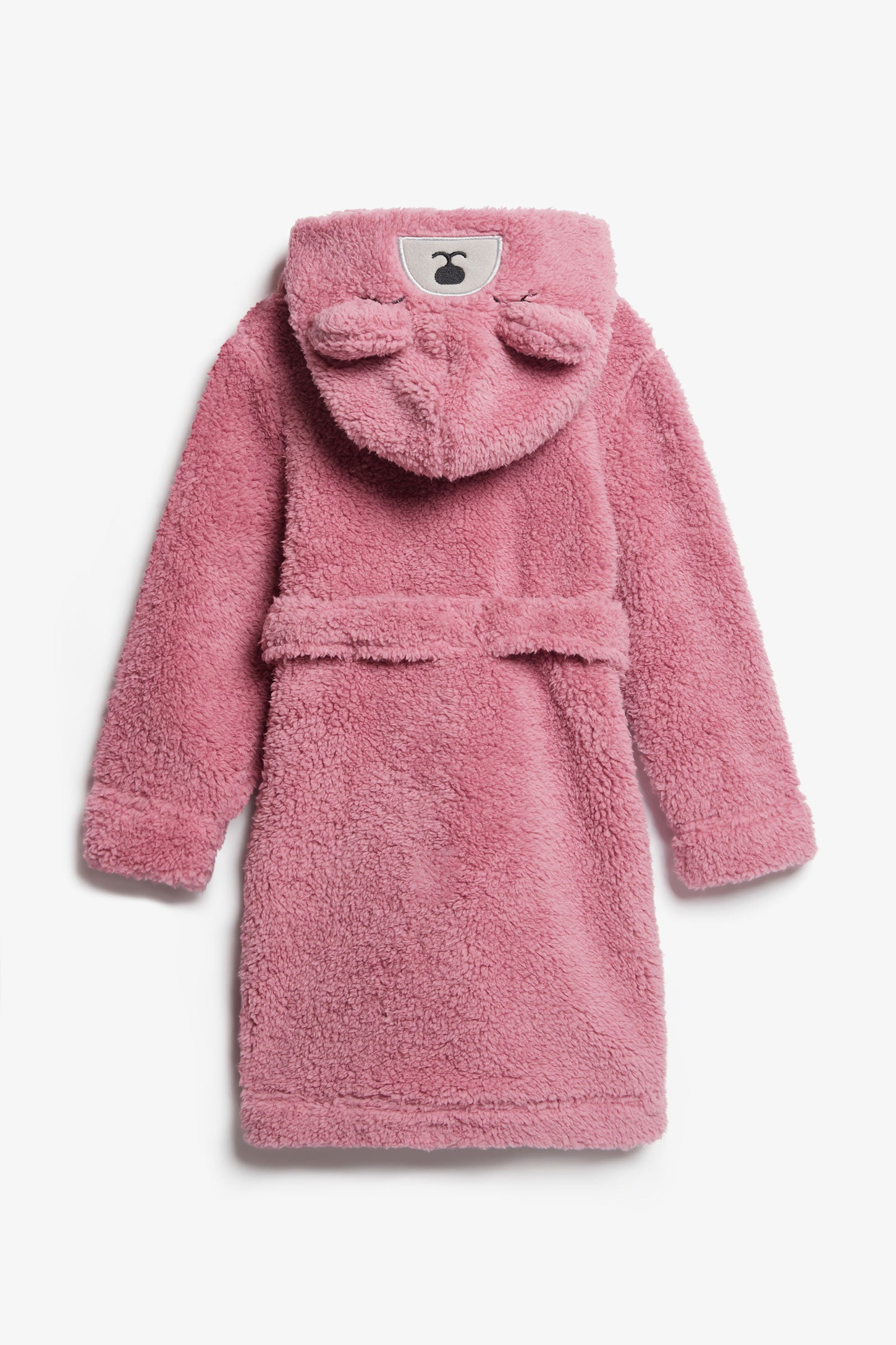 Robe de chambre à capuchon animal en sherpa - Enfant fille && MAUVE