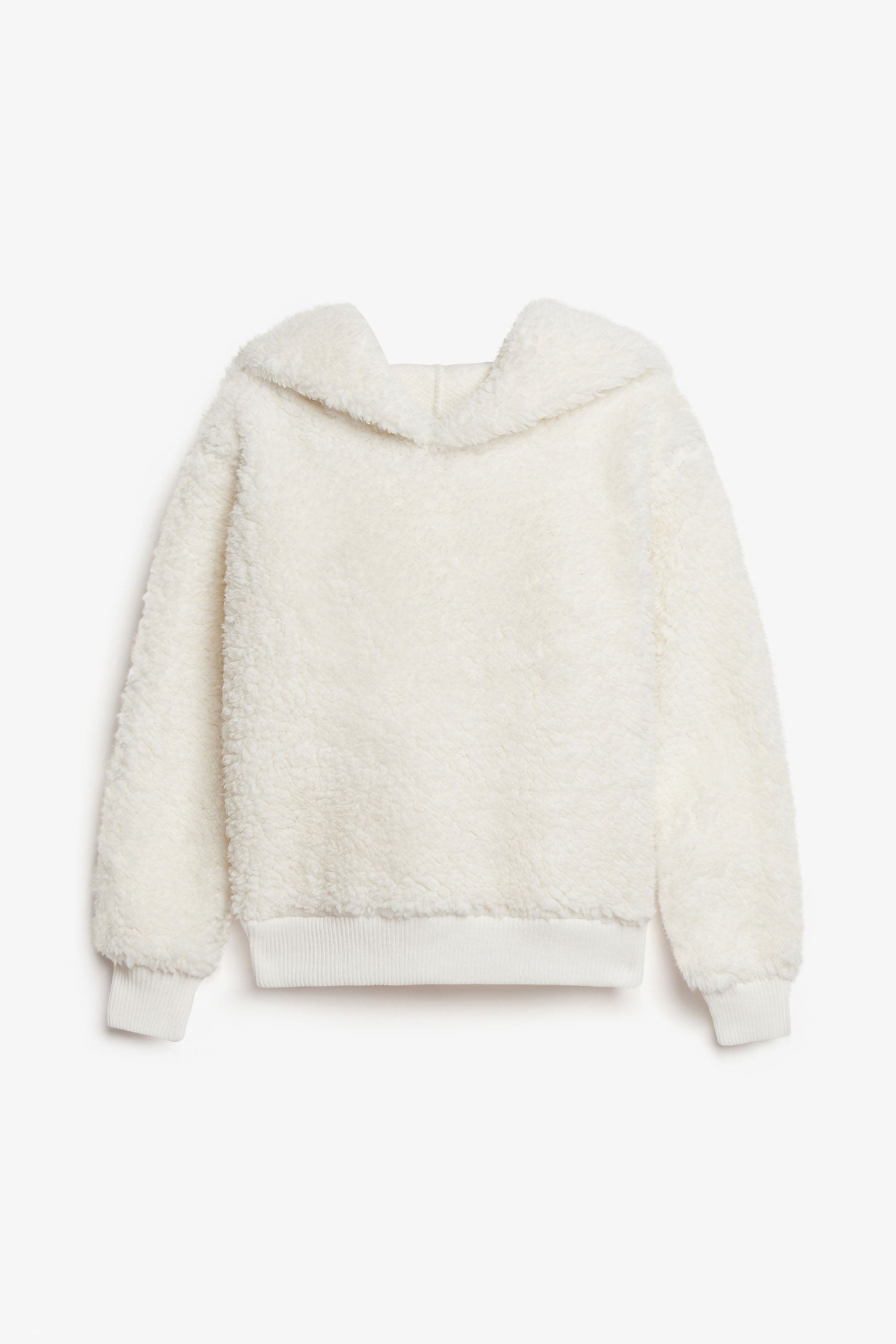 Sherpa hoodie sale white