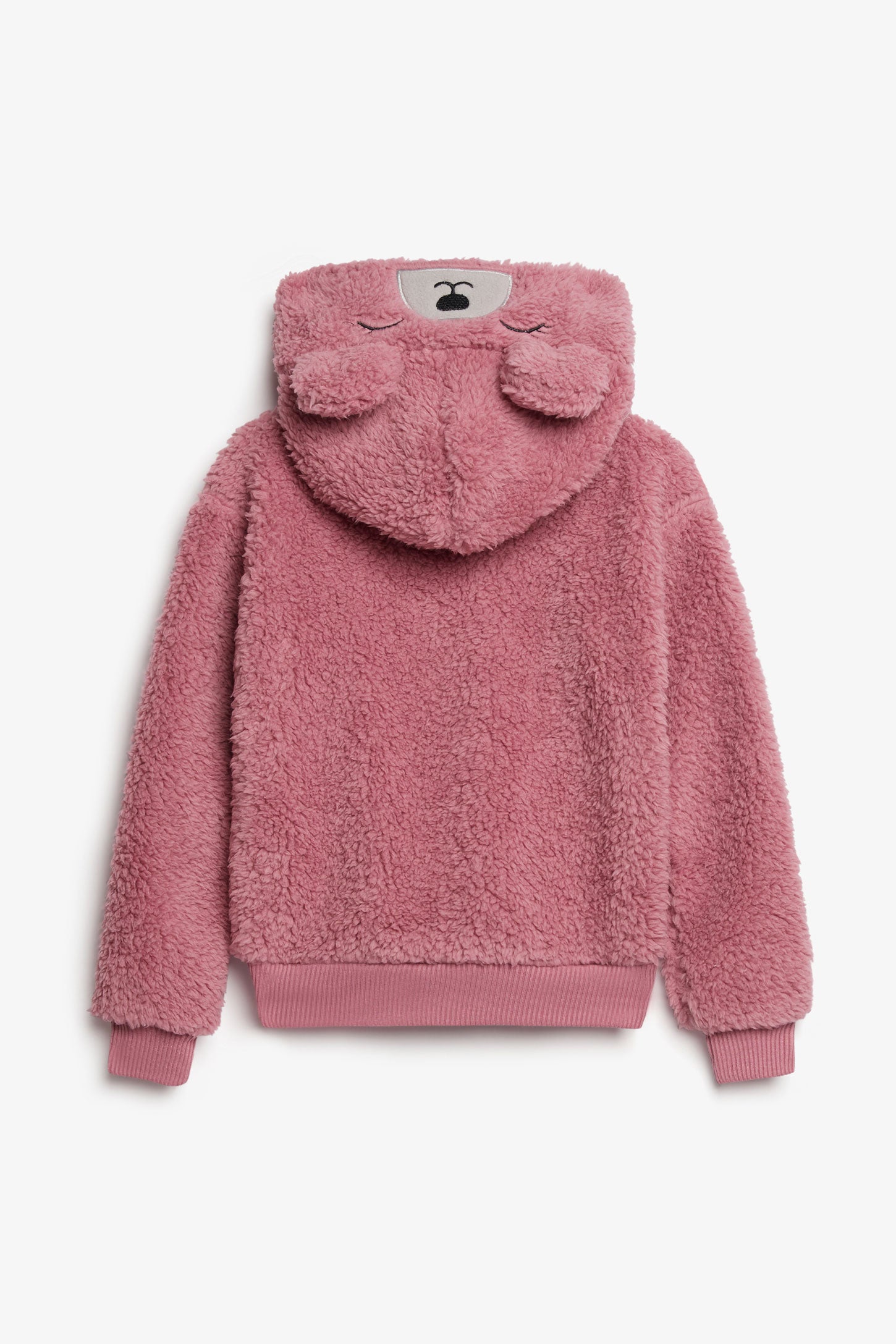 Chandail pyjama à capuchon en sherpa - Enfant fille && MAUVE