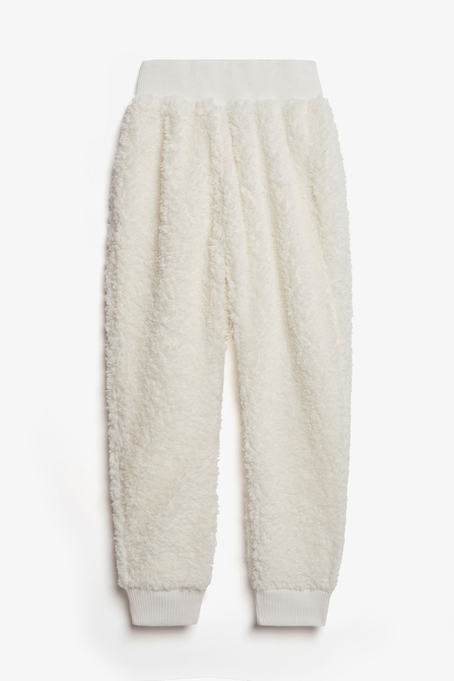 Pantalon pyjama en sherpa - Enfant fille && BLANC