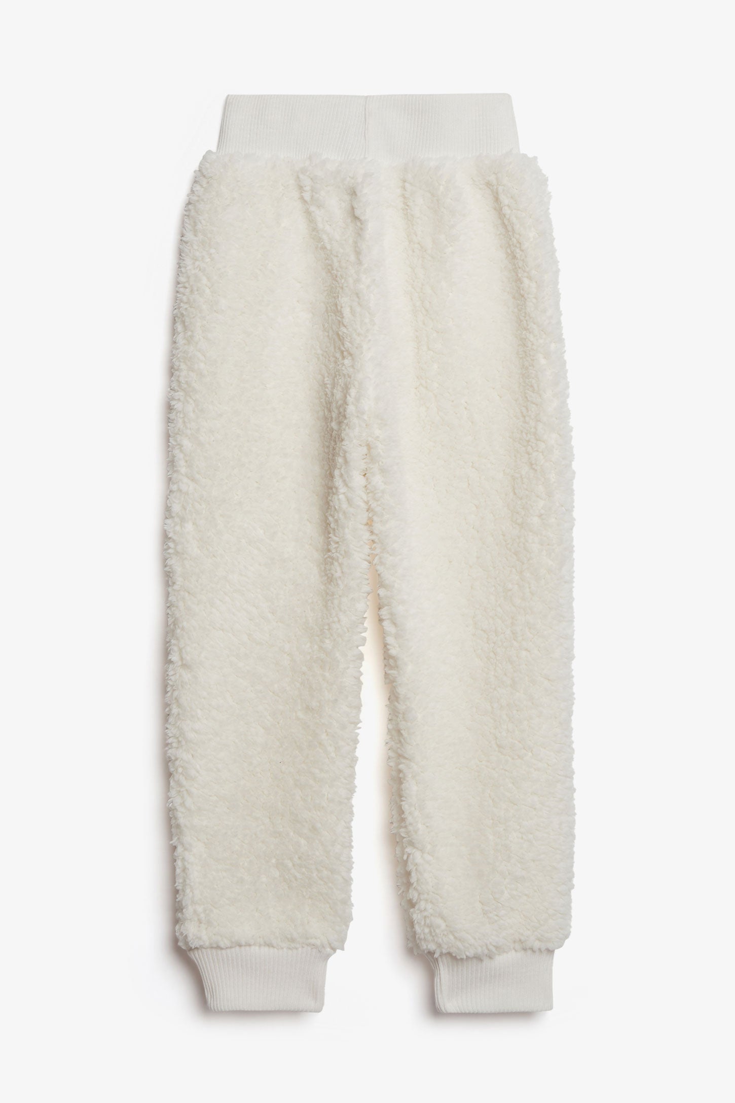 Pantalon pyjama en sherpa - Enfant fille && BLANC