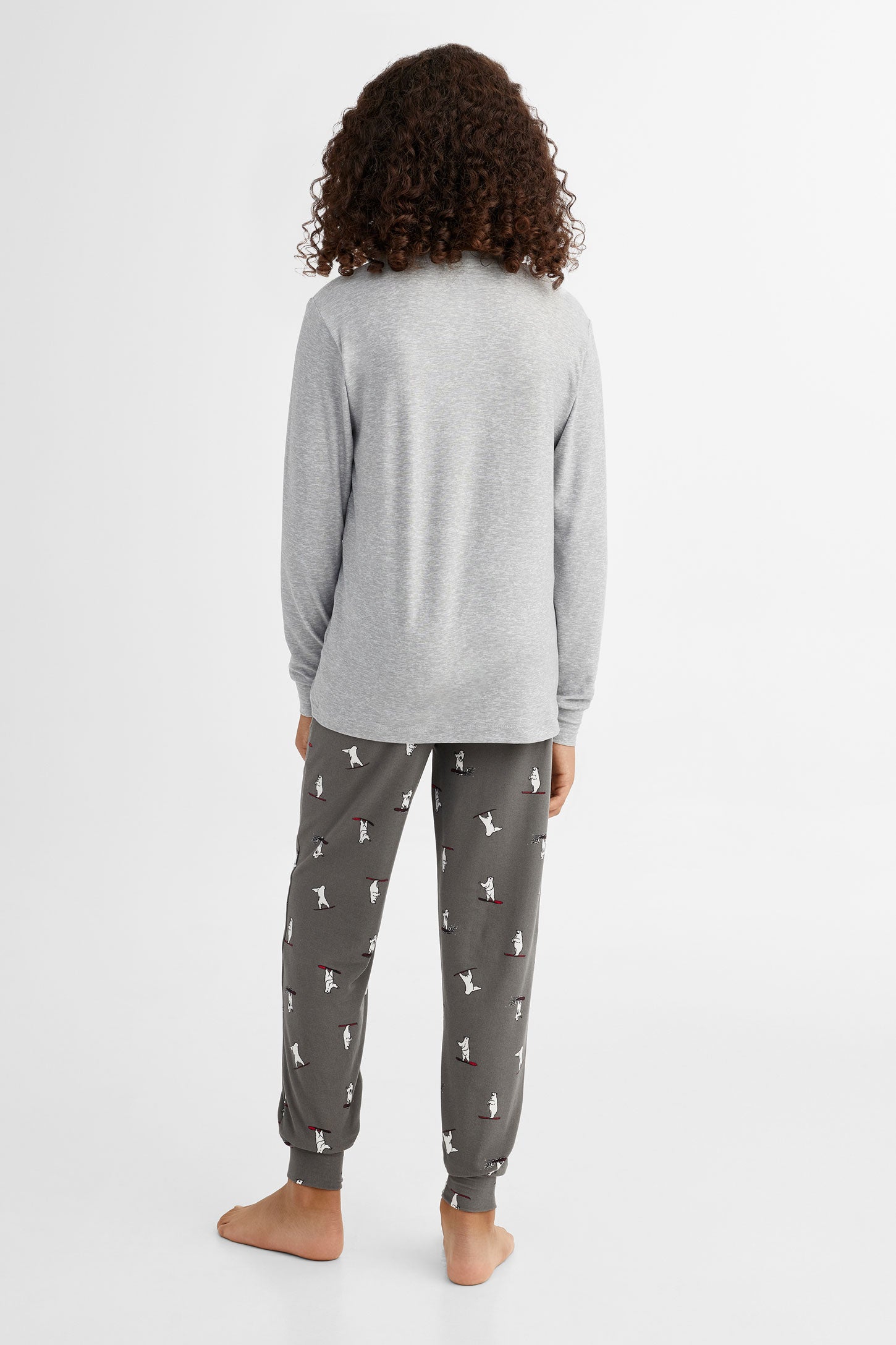 Chandail pyjama en Moss - Ado garçon && GRIS MIXTE