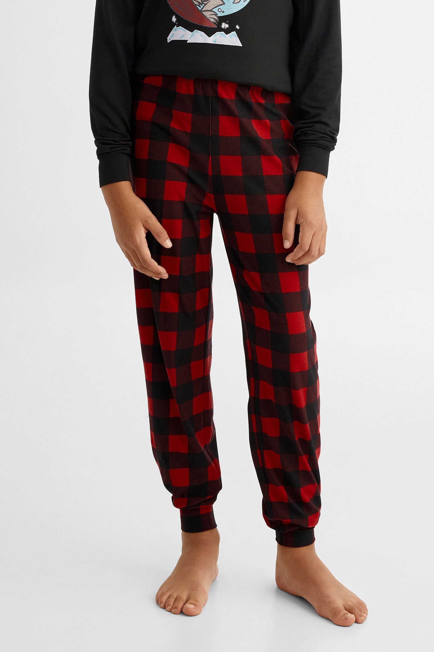 Pantalon pyjama en Moss imprimé - Ado garçon && ROUGE/MULTI