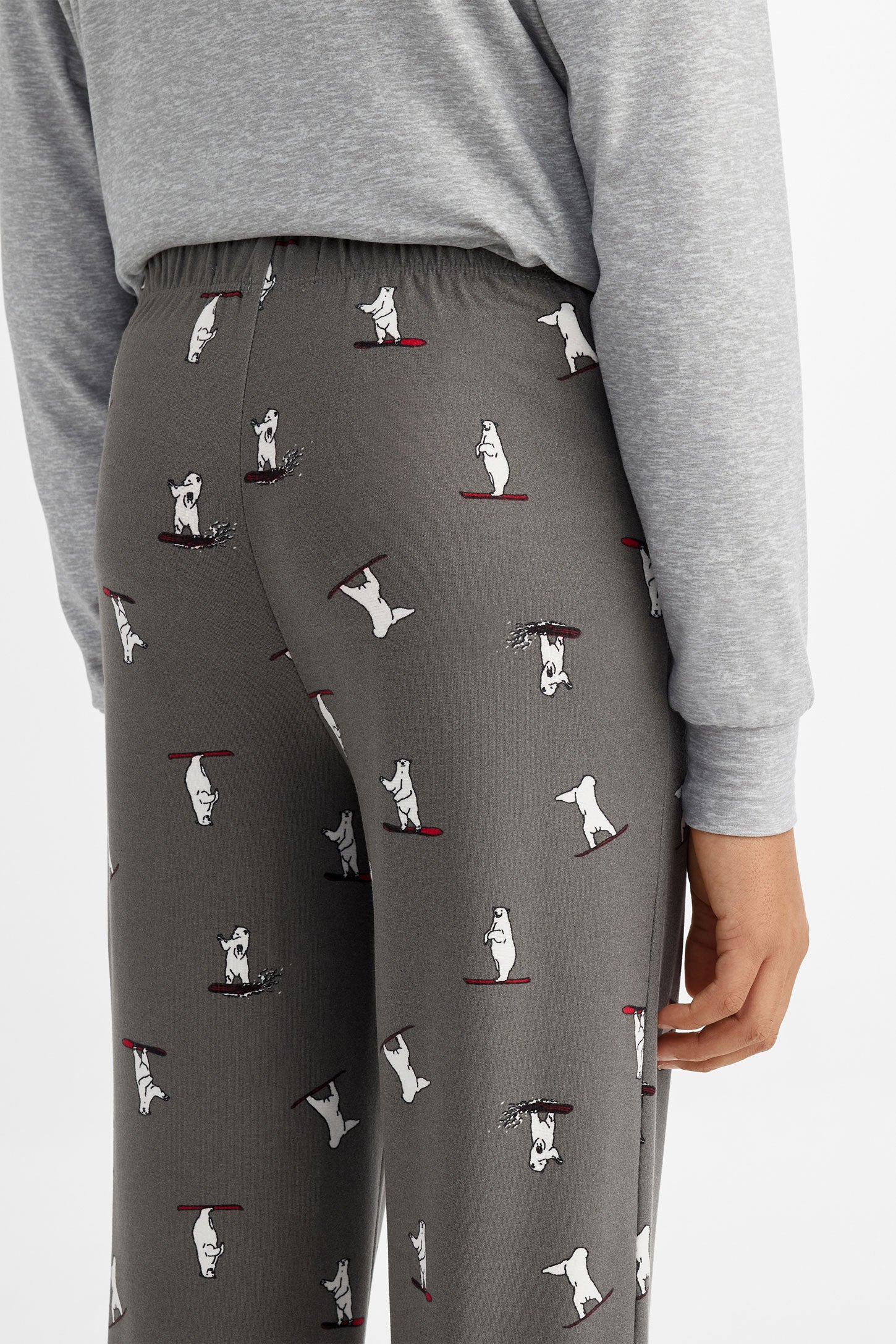 Pantalon pyjama en Moss imprimé - Ado garçon && COMBO CHARBON