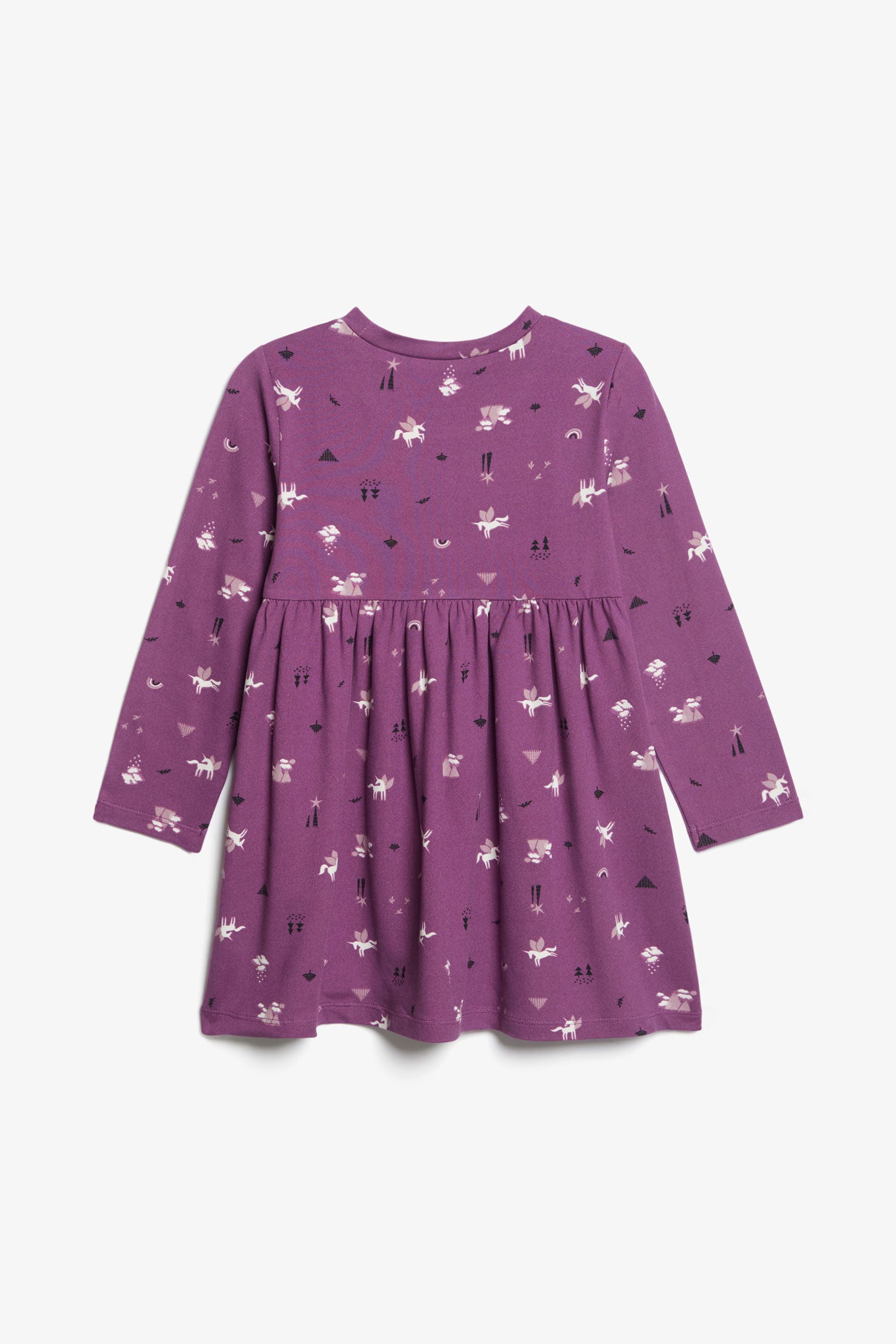 Robe manches longues à volants - Bébé fille && MAUVE/MULTI