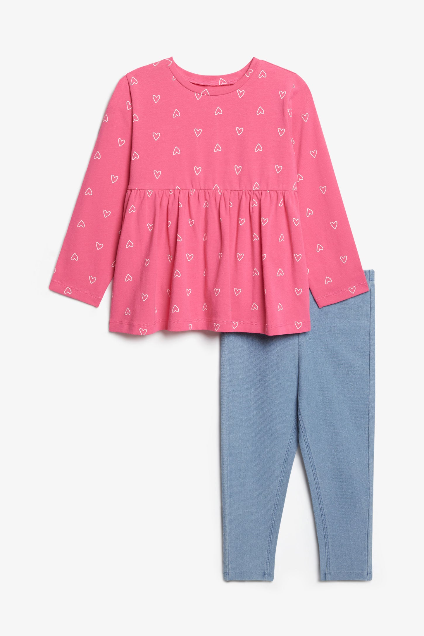 Ensemble 2-pièces chandail et legging - Bébé fille && ROSE MULTI