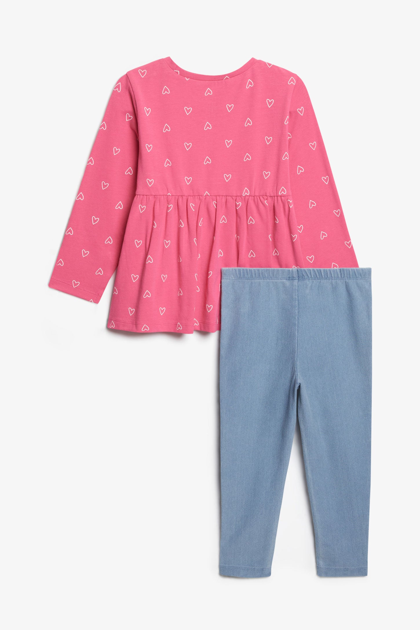 Ensemble 2-pièces chandail et legging - Bébé fille && ROSE MULTI