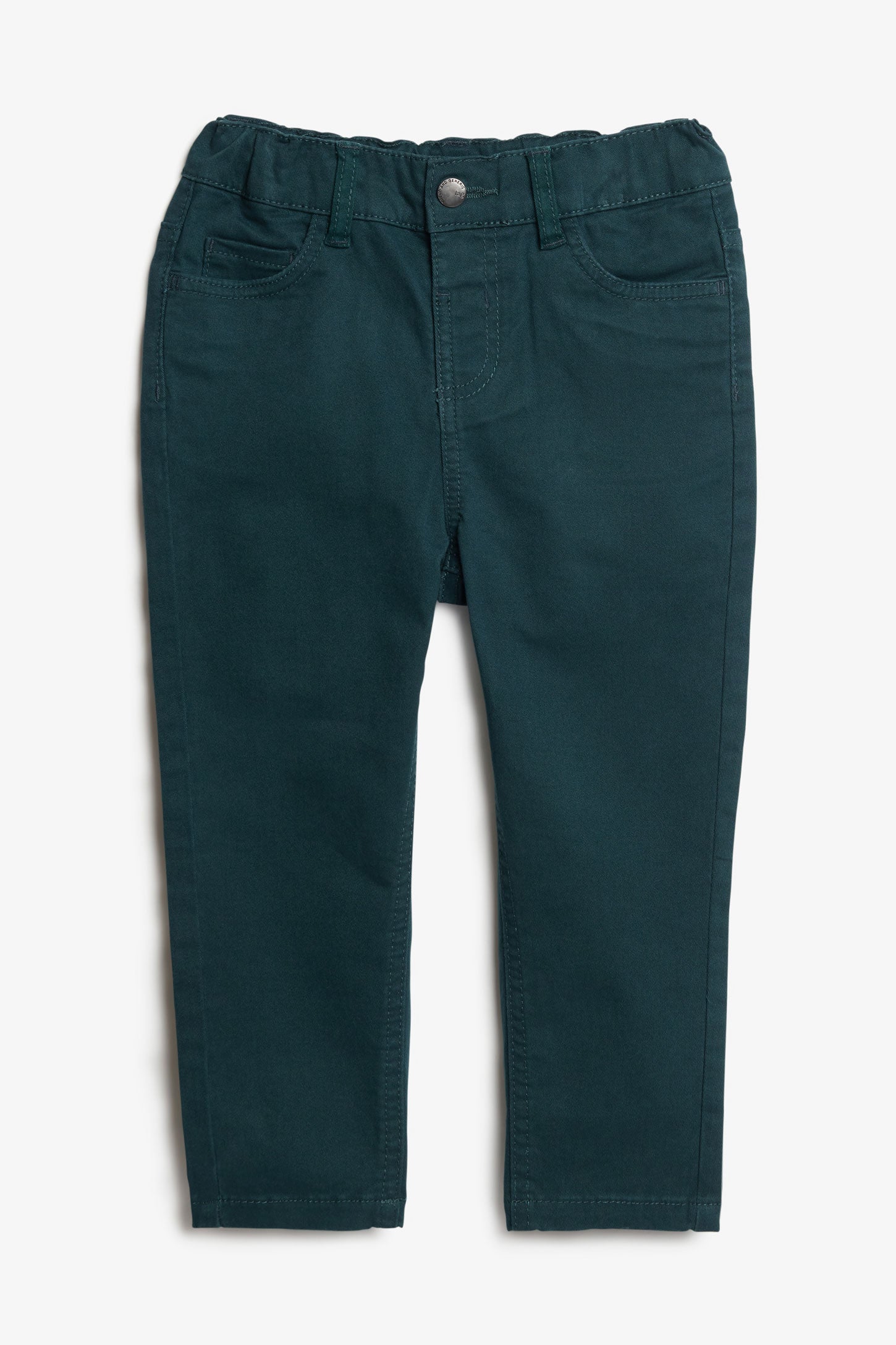 Pantalon taille élastique en twill - Bébé garçon && VERT