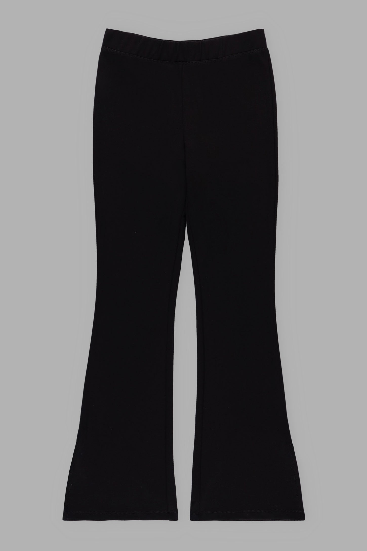 Pantalon ''Pull-on'' jambe évasée - Ado fille && NOIR