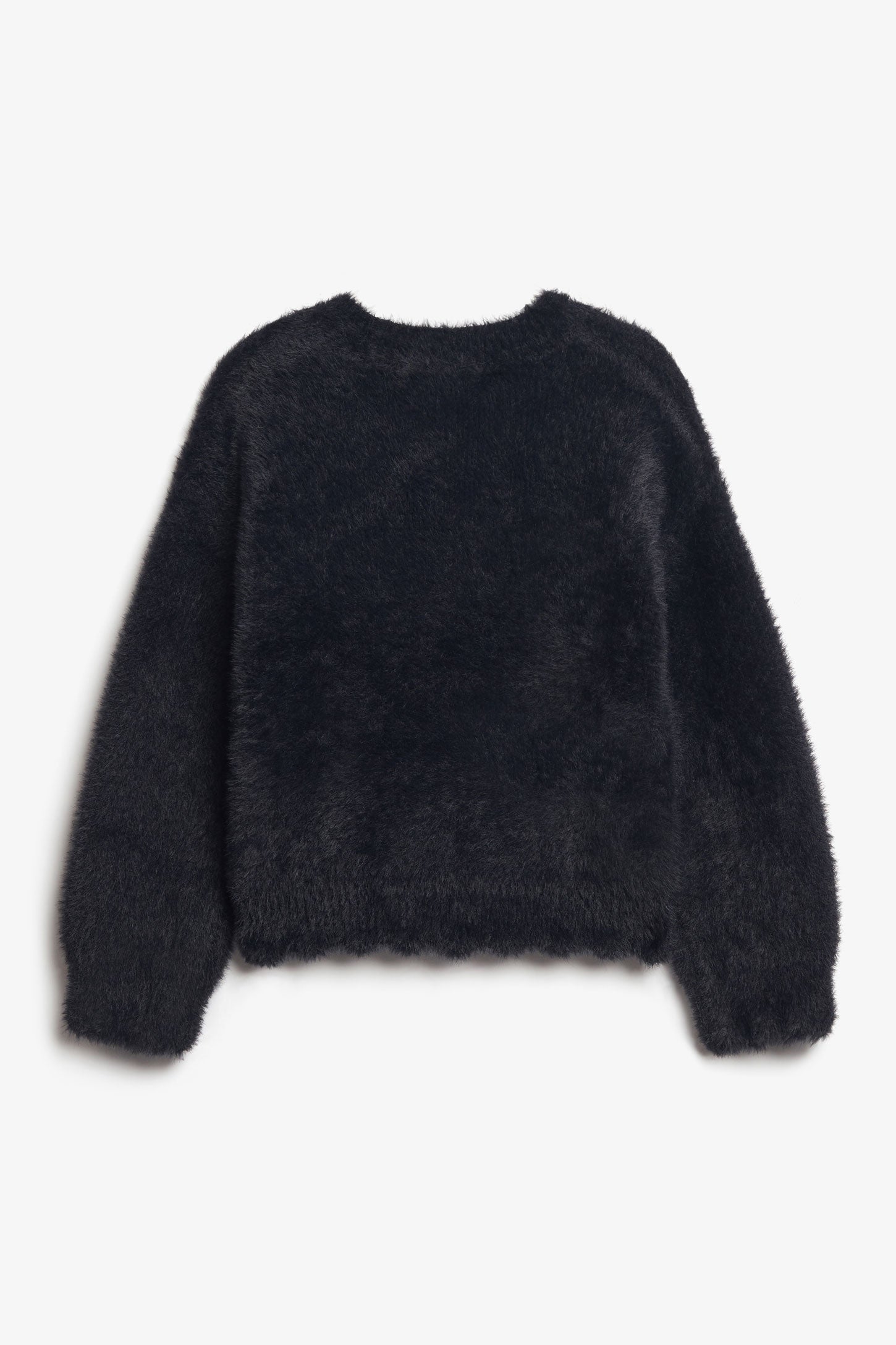 Cardigan tricot pelucheux - Bébé fille && NOIR