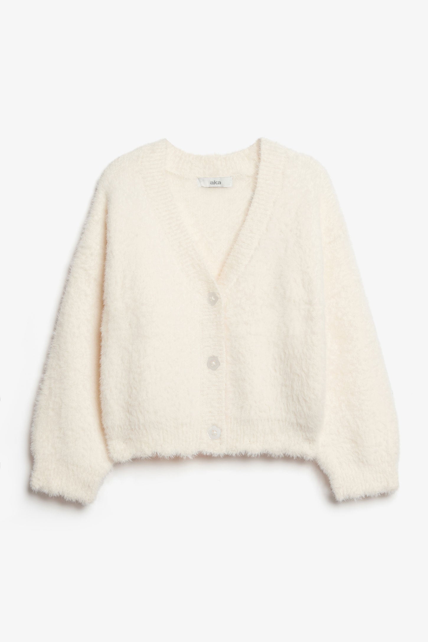 Cardigan tricot pelucheux - Bébé fille && CREME