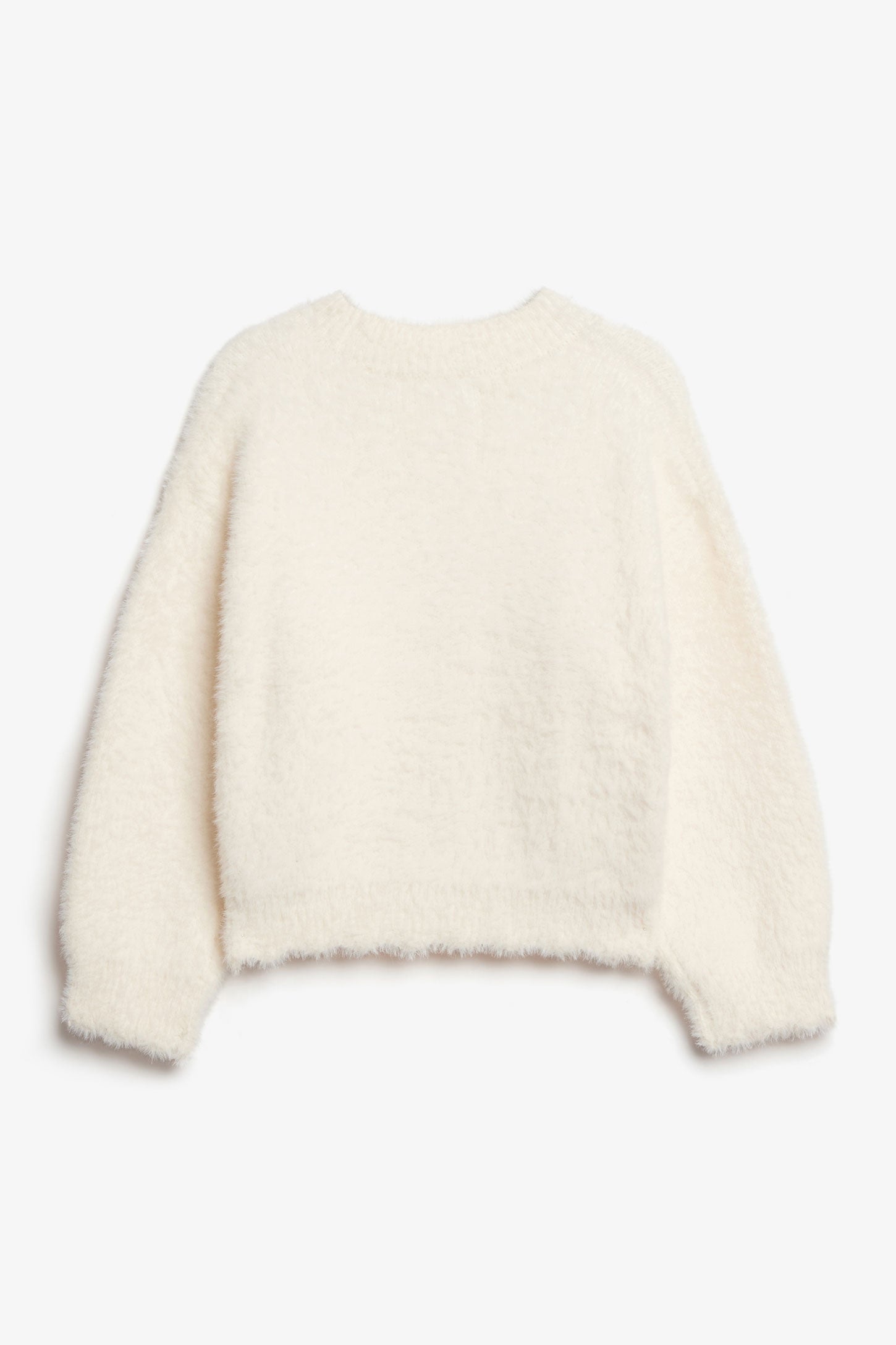 Cardigan tricot pelucheux - Bébé fille && CREME