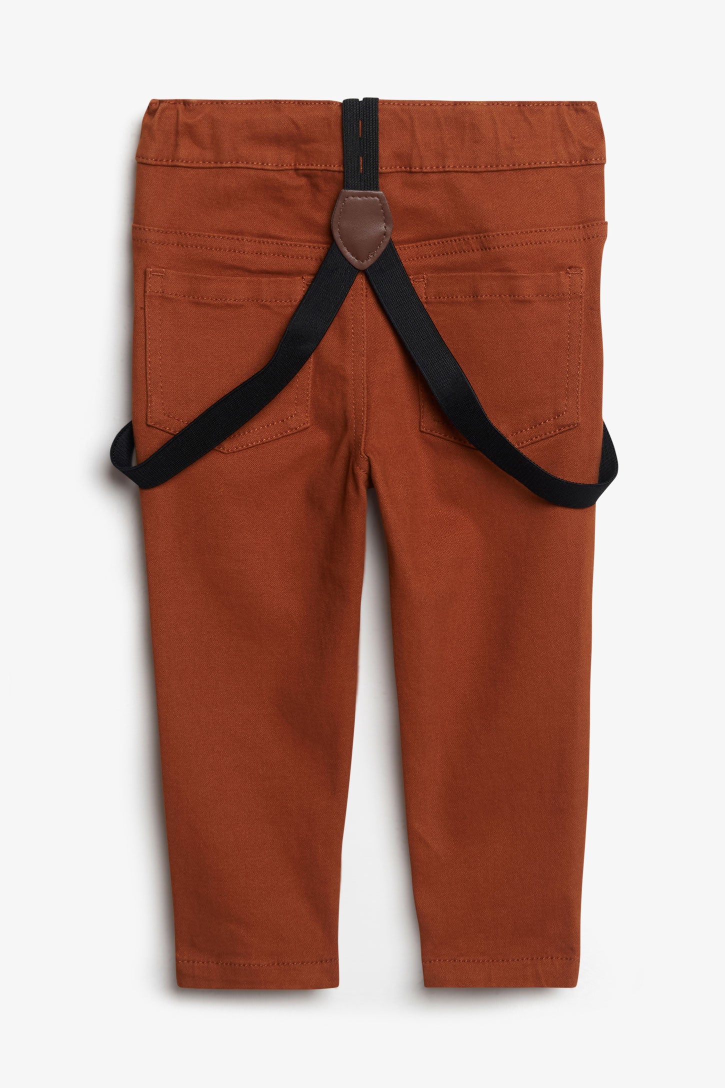 Pantalon taille ajustable à bretelles - Bébé garçon && CARAMEL