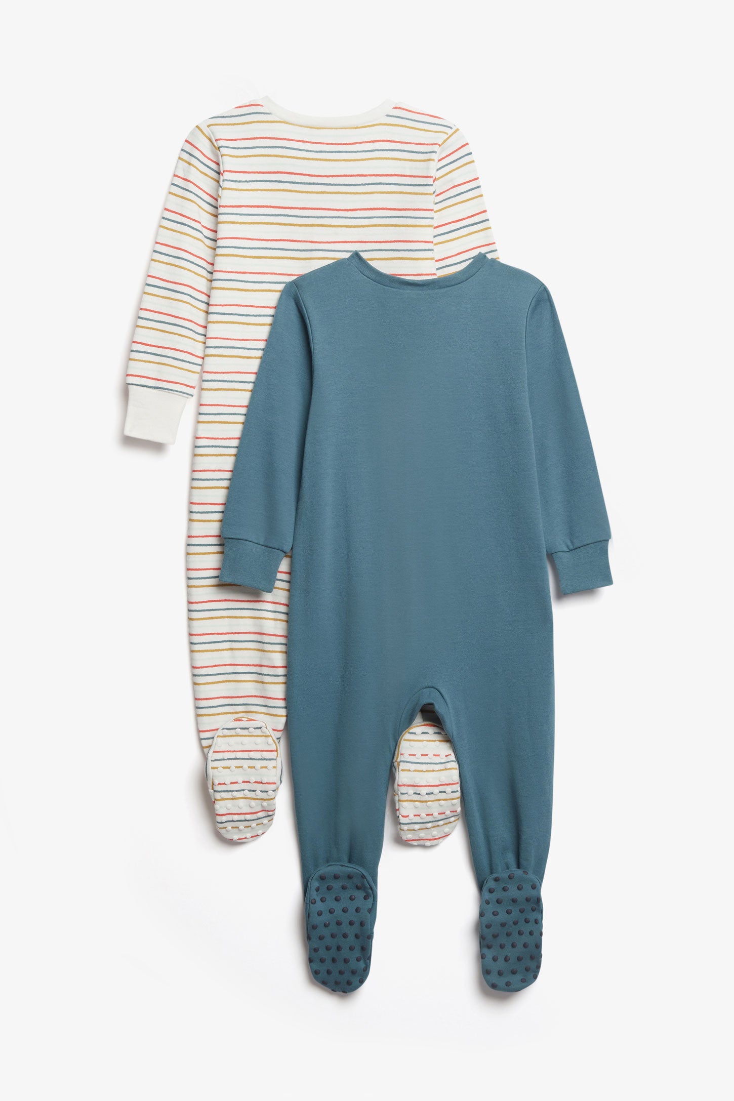 Lot de 2 pyjamas 1-pièce imprimé en coton - Bébé garçon && VERT