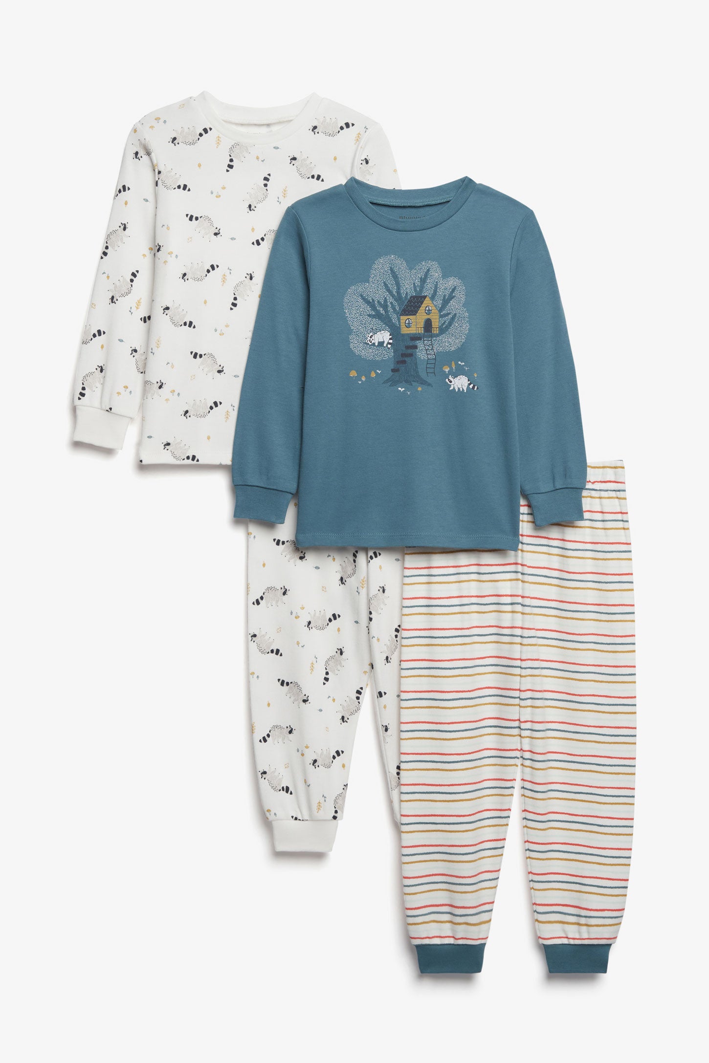 Lot de 2 pyjamas 2-pièces imprimé coton - Bébé garçon && VERT