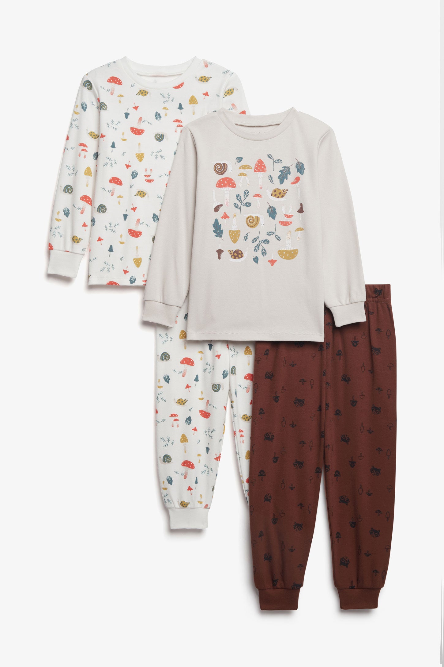 Lot de 2 pyjamas 2-pièces imprimé coton - Bébé garçon && ROUGE/MULTI