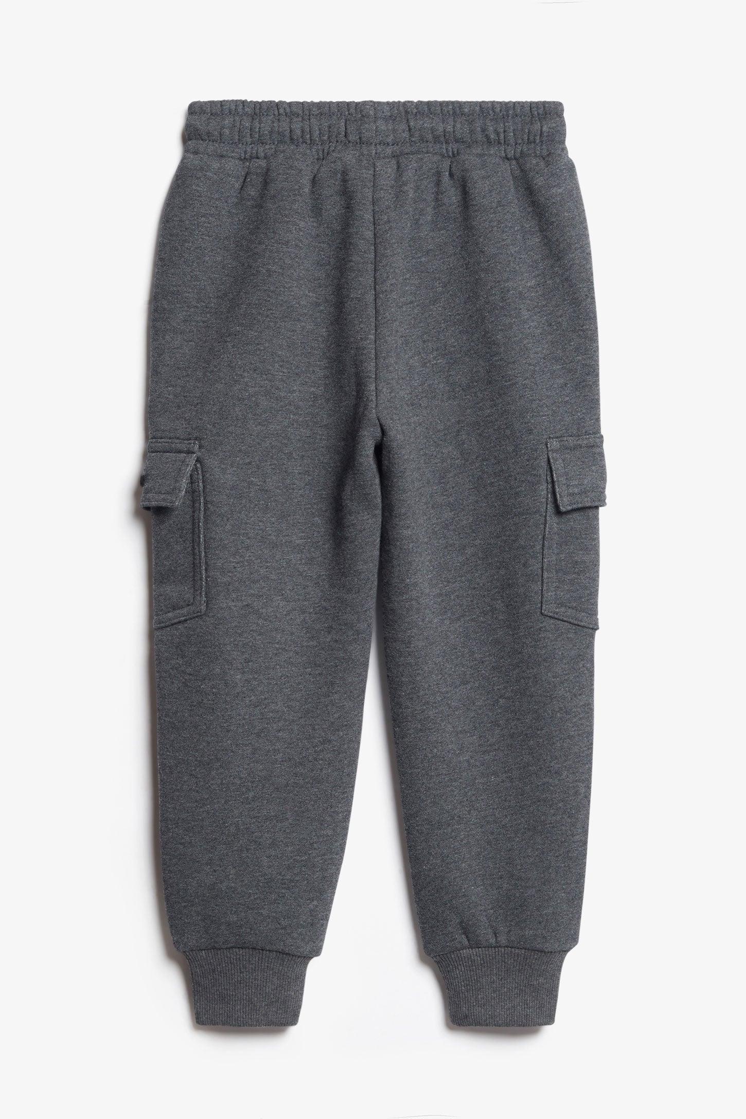 Pantalon jogger cargo coton ouaté - Enfant garçon && GRIS