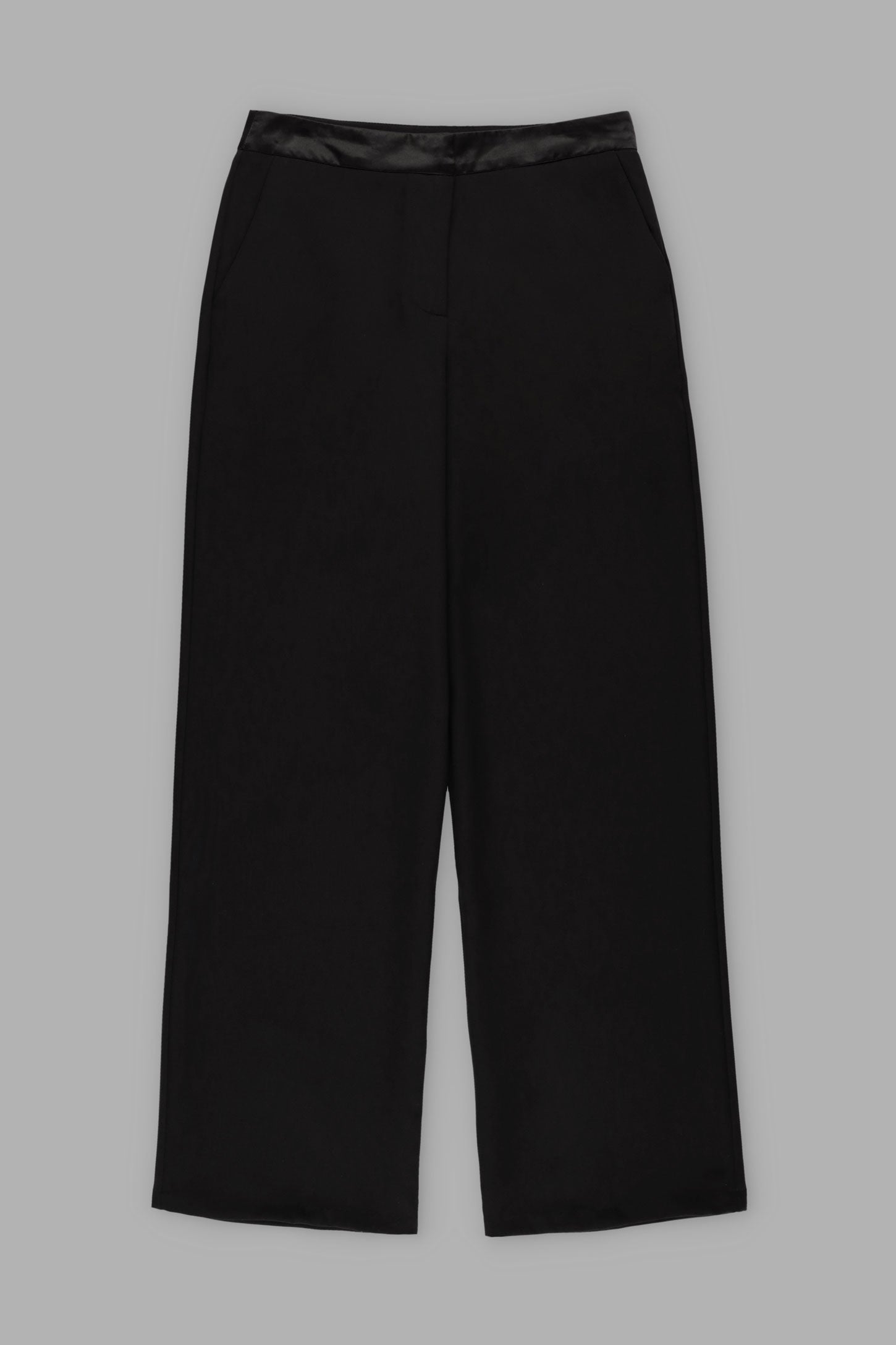 Pantalon Tuxedo jambe large - Femme && NOIR