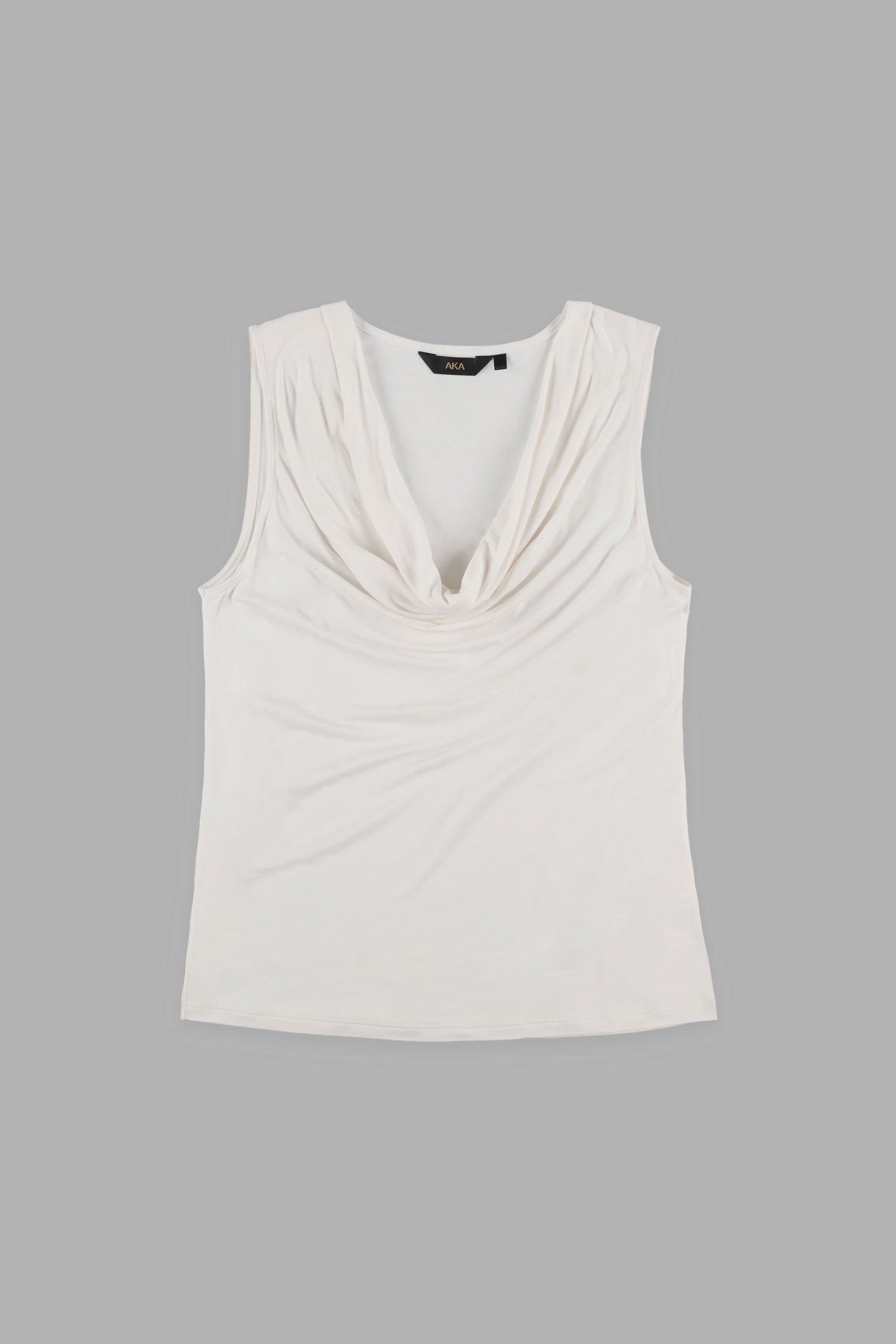 Camisole col baveux coupe semi-ajustée - Femme && BLANC CASSÉ