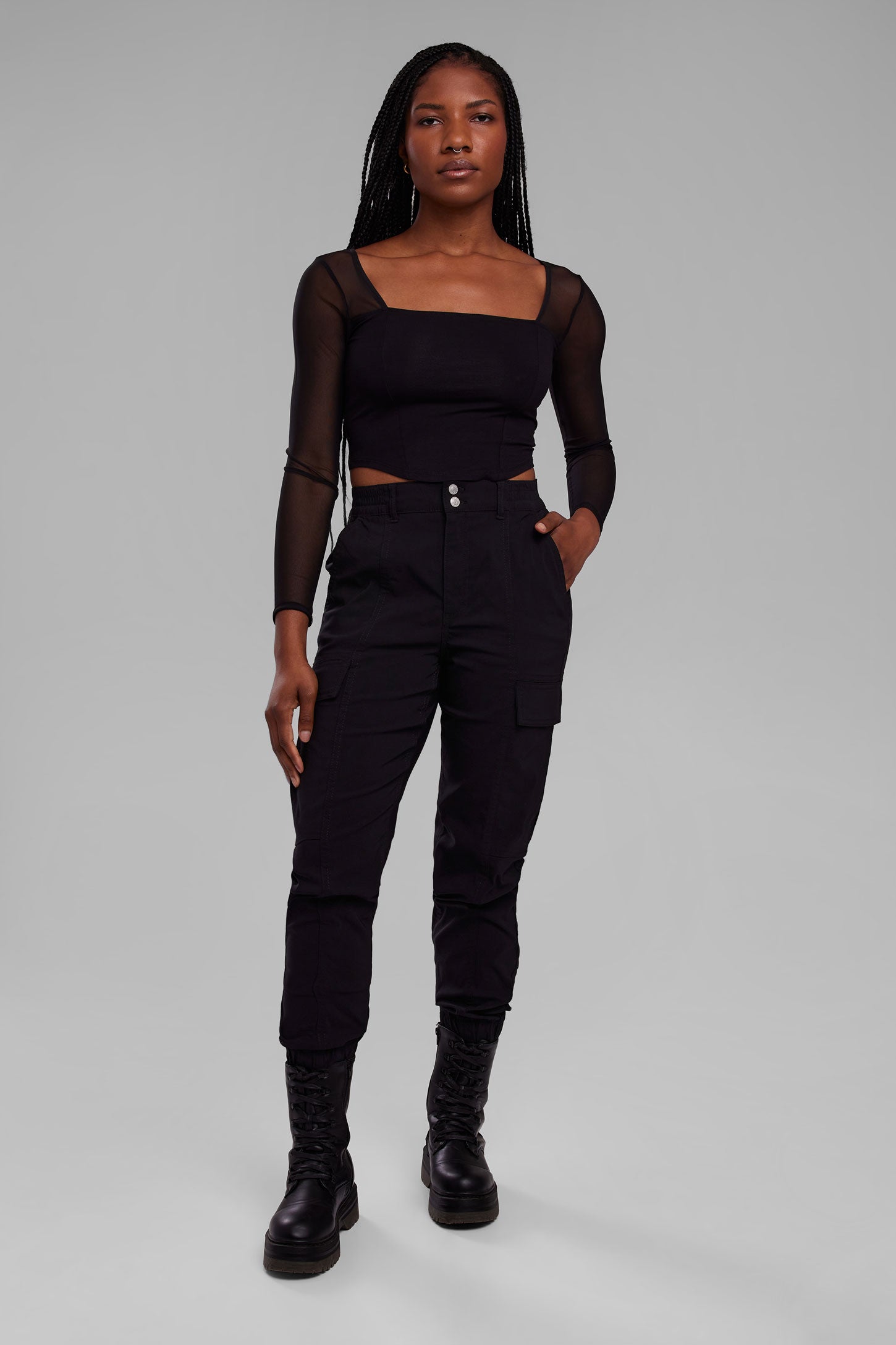 Pantalon cargo ceinture online femme